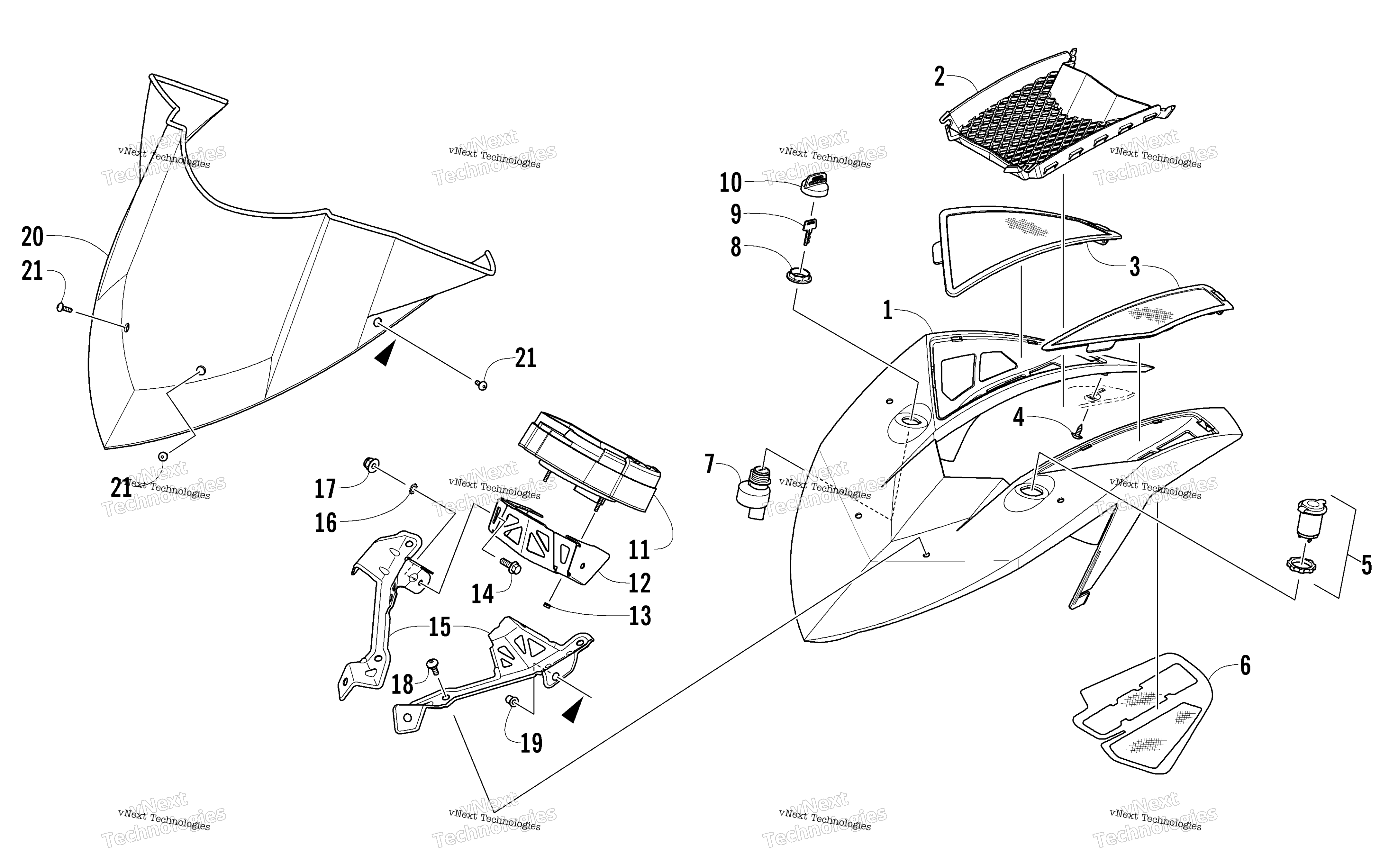 Ветровое стекло And Instruments Assemblies