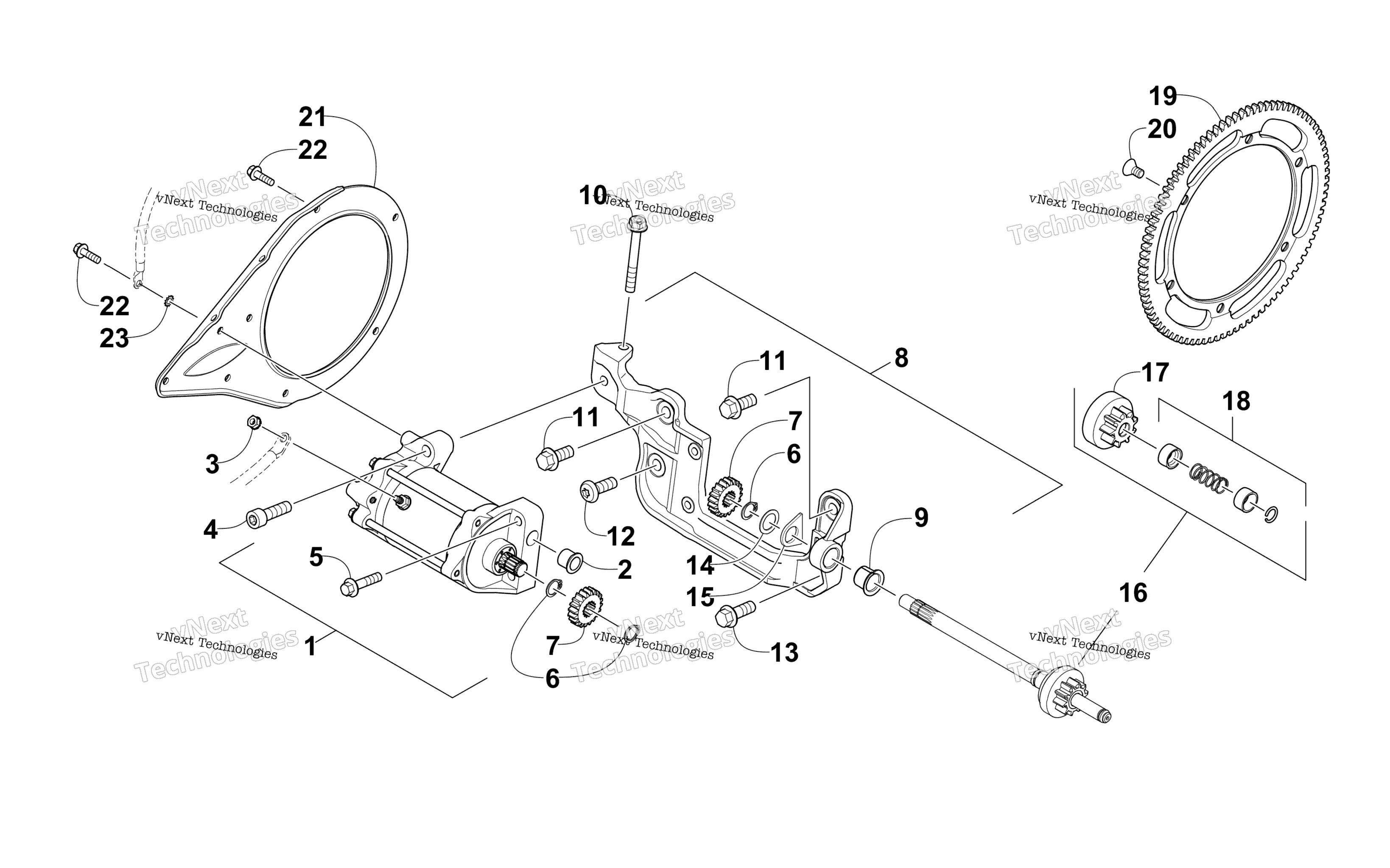 Стартер Motor Assembly