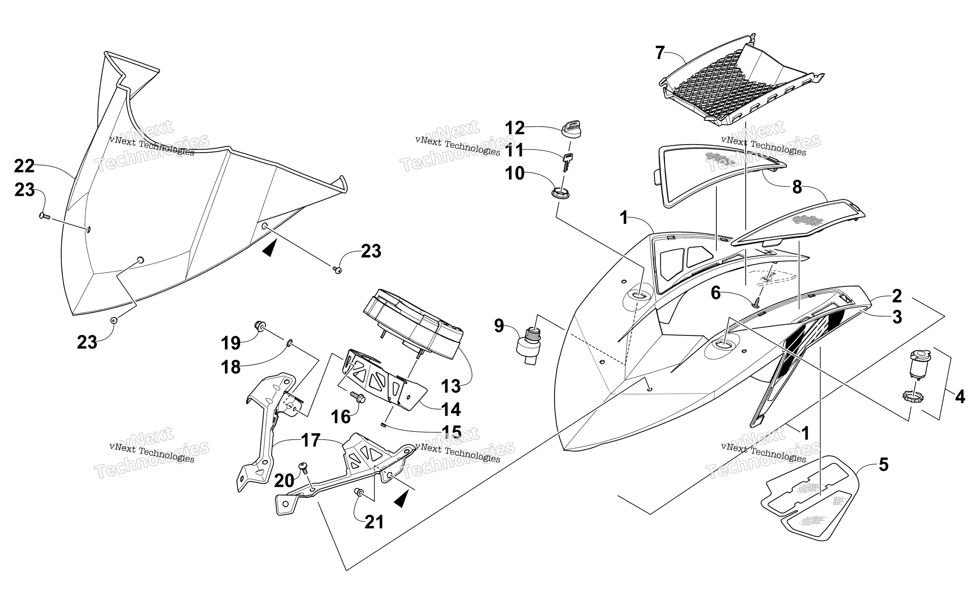 Ветровое стекло And Instruments Assemblies