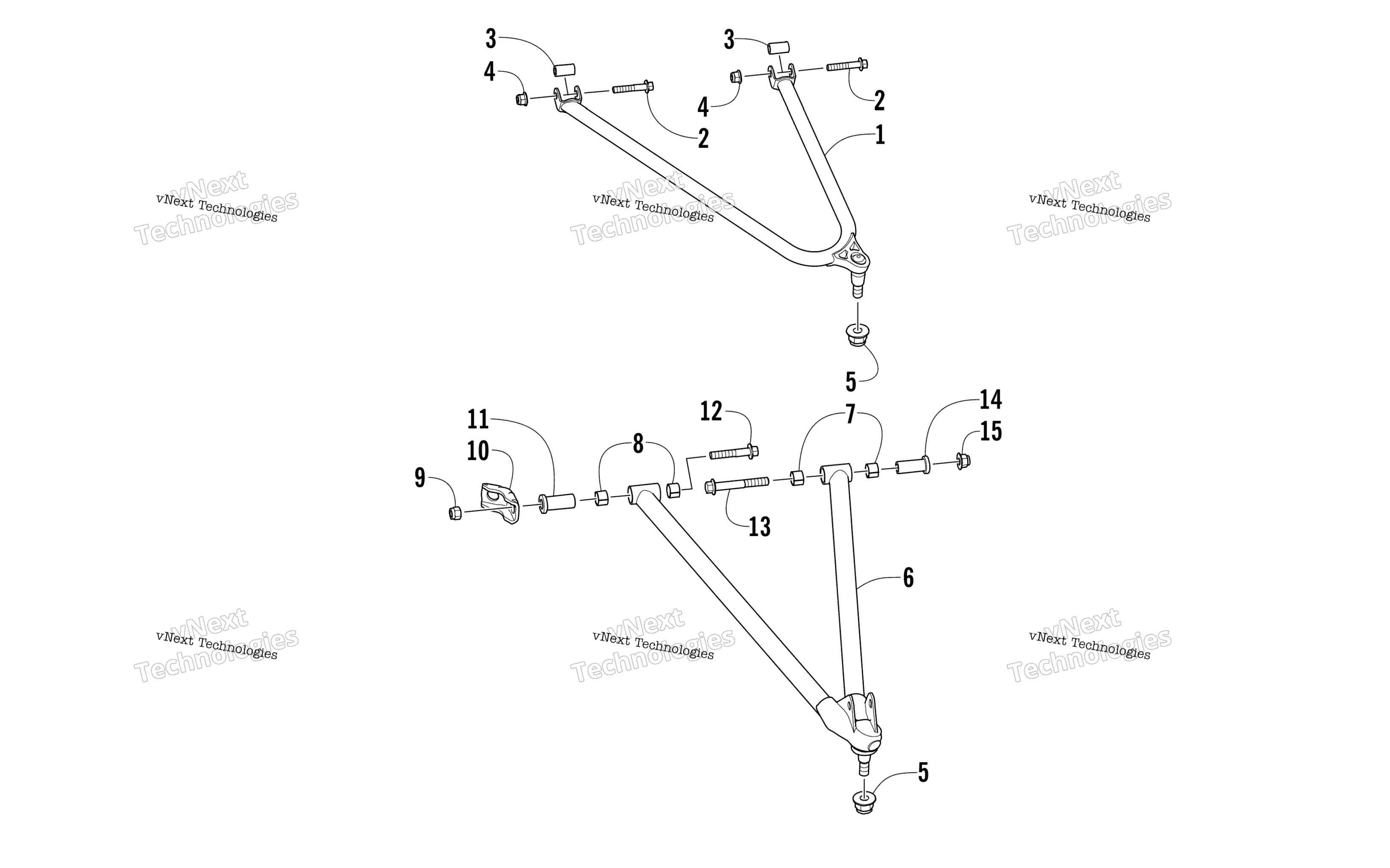 Узел рычага подвески