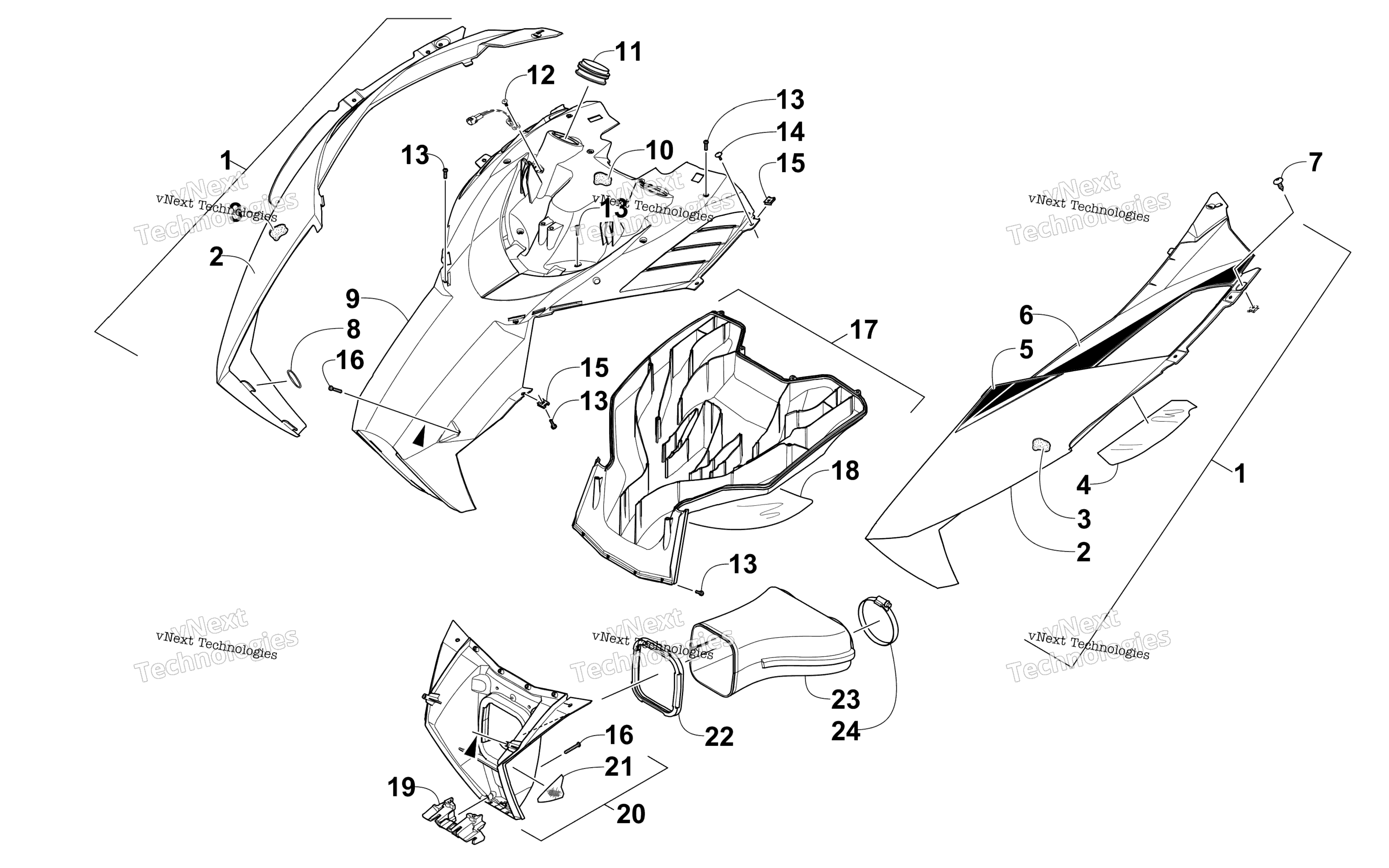 Капот And Air Intake Assembly