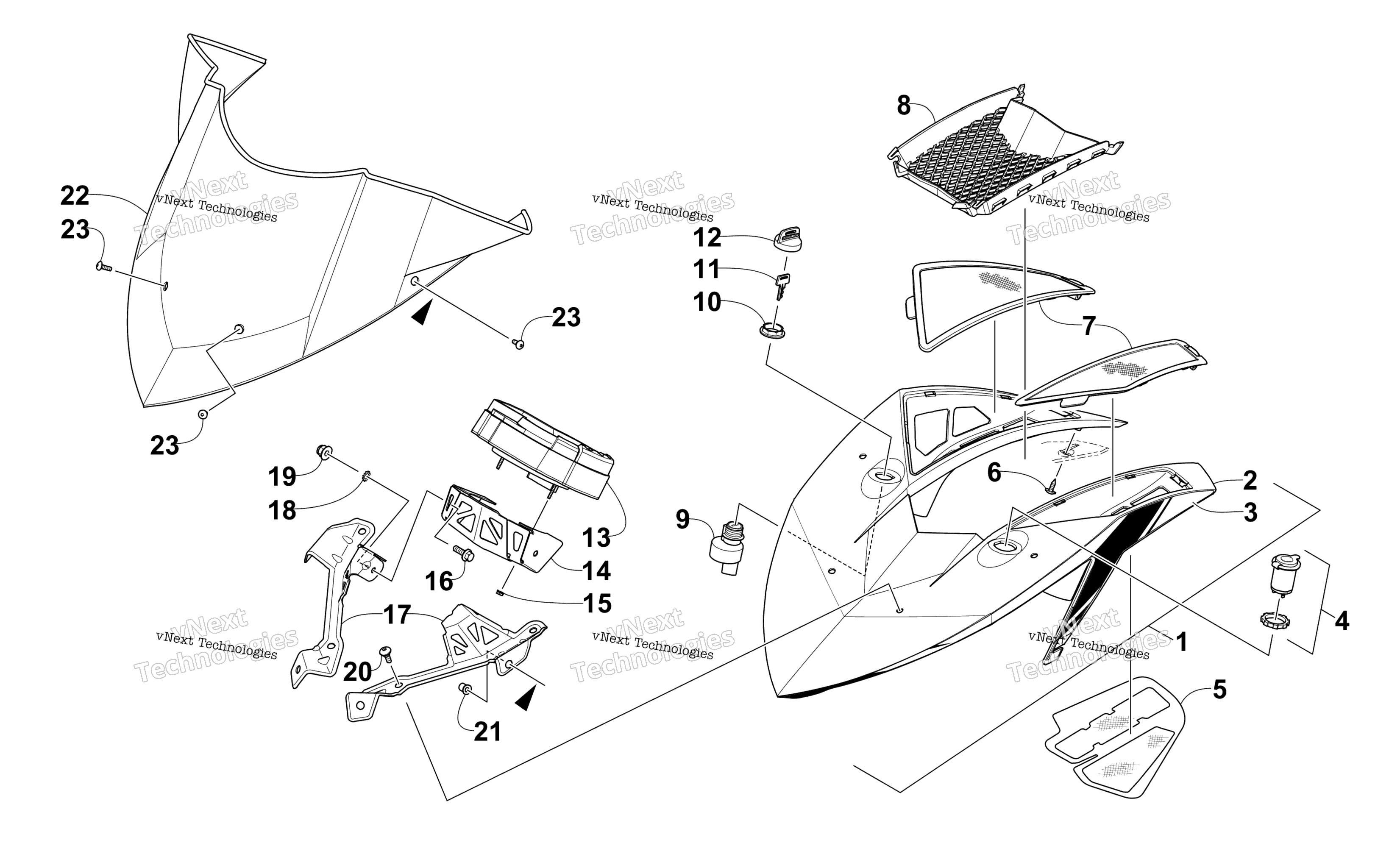 Ветровое стекло And Instruments Assemblies
