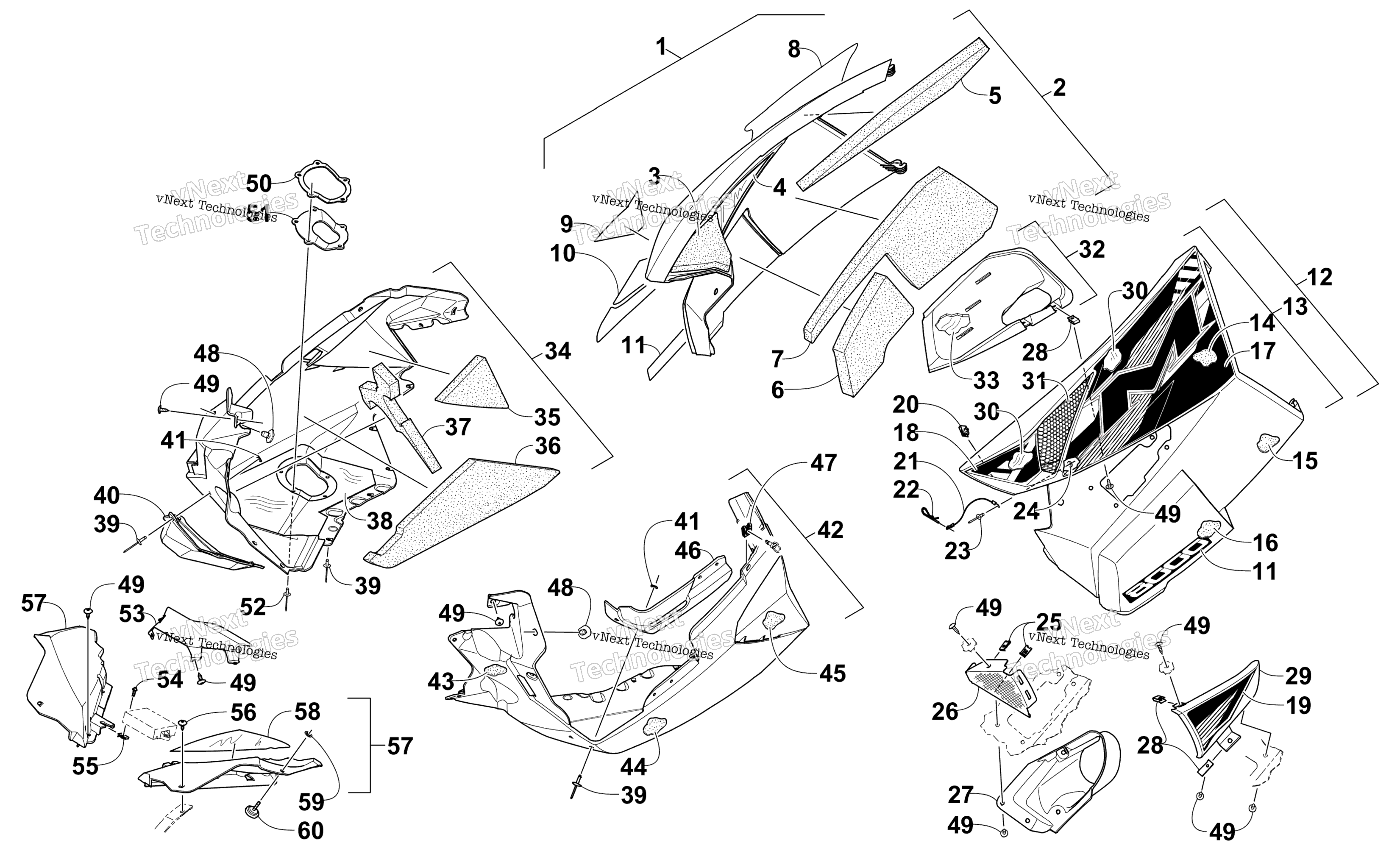 Skid Plate и Side панель узел