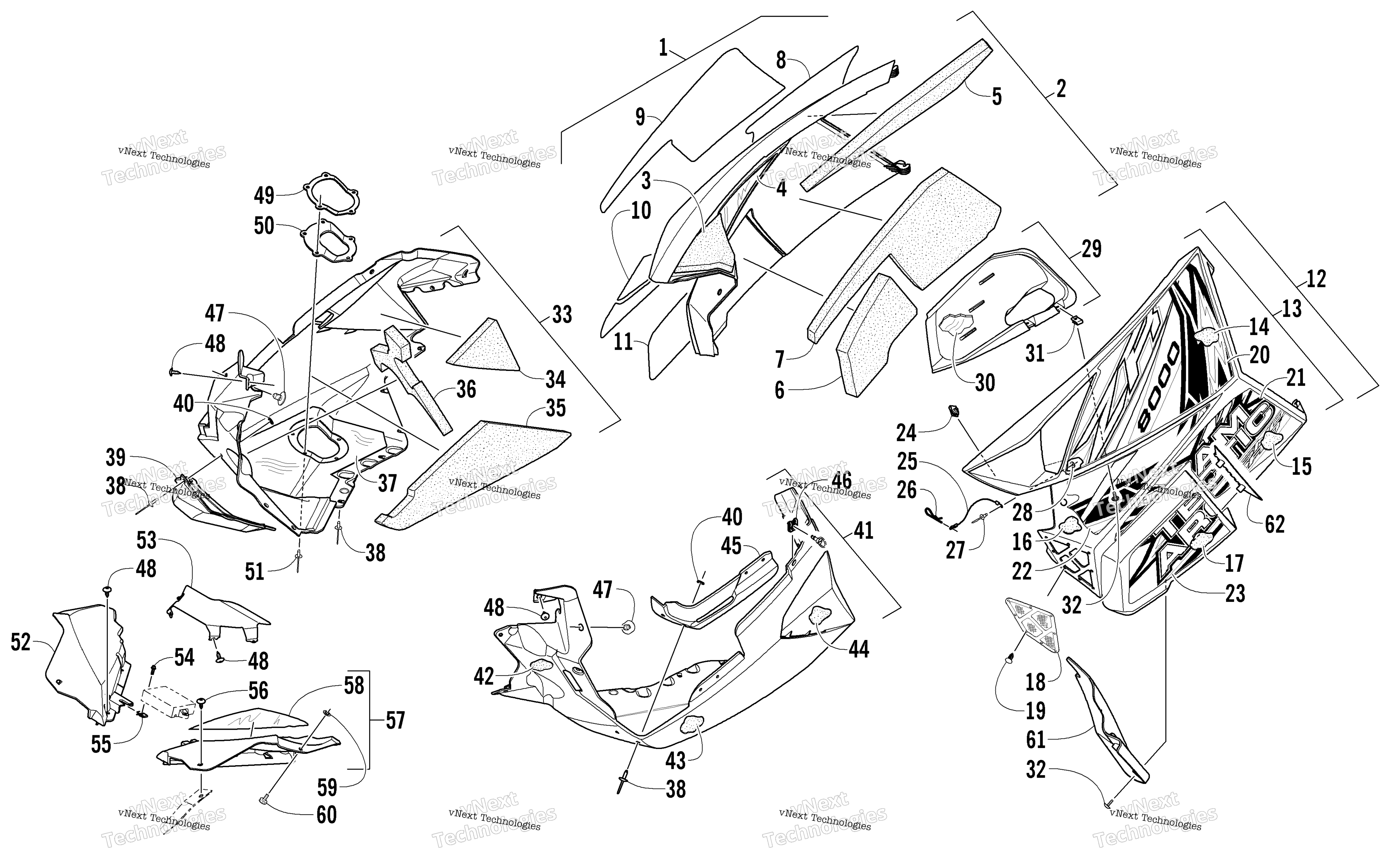 Skid Plate и Side панель узел