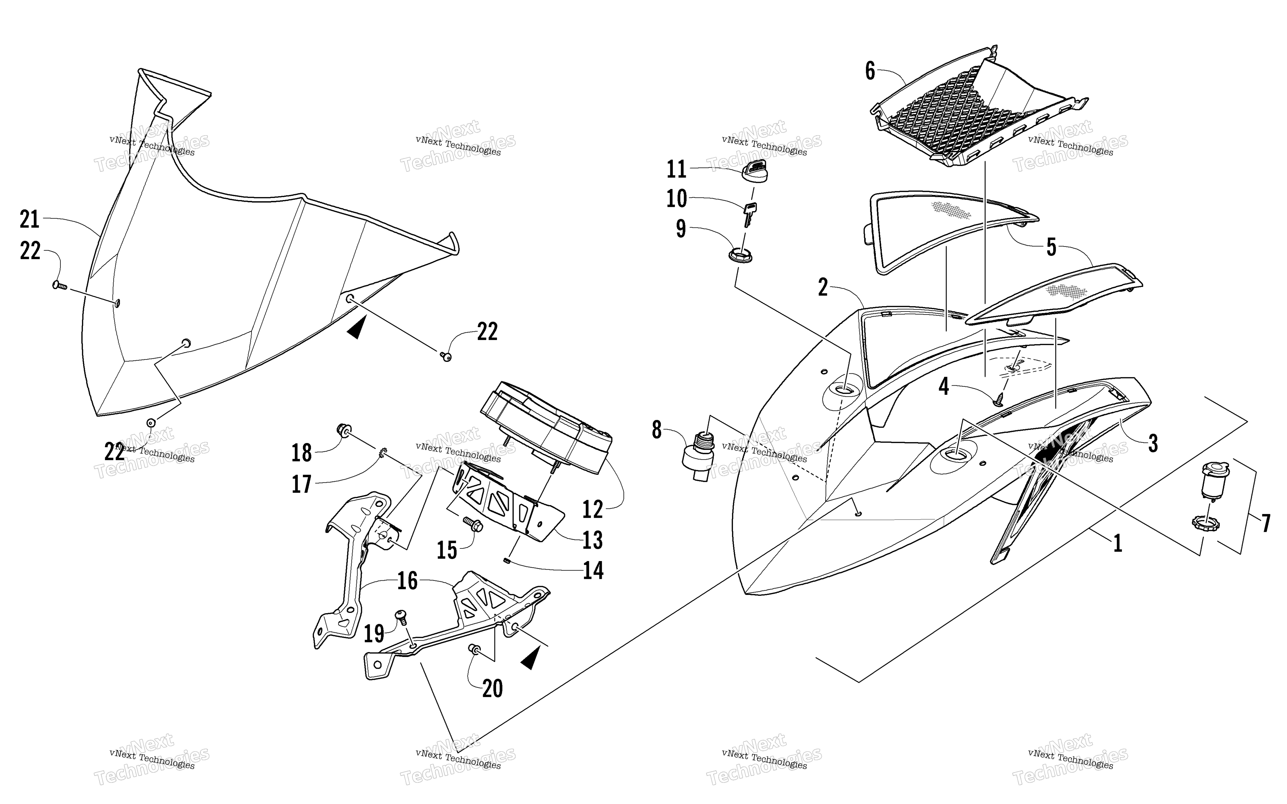 Ветровое стекло And Instruments Assemblies
