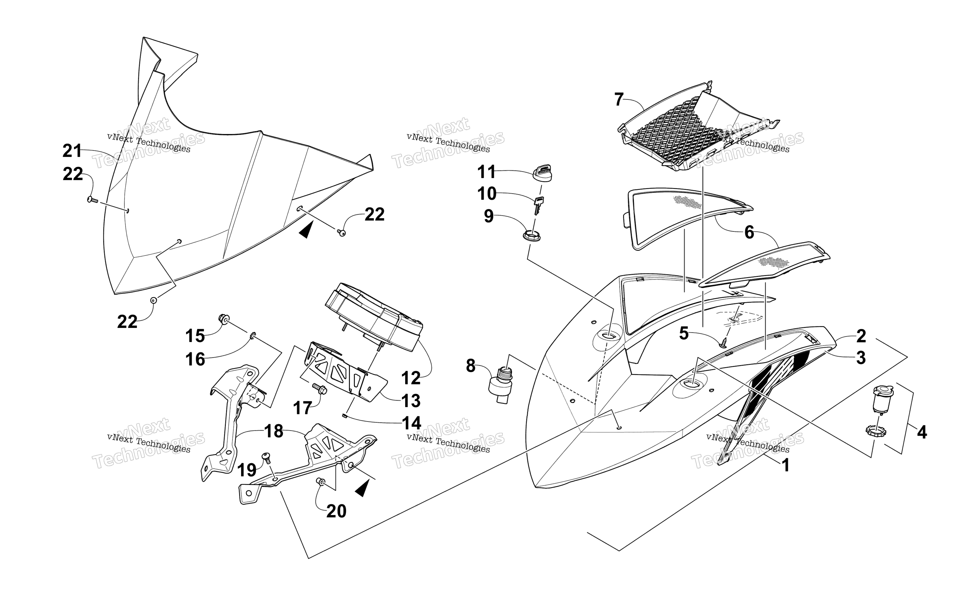 Ветровое стекло And Instruments Assemblies
