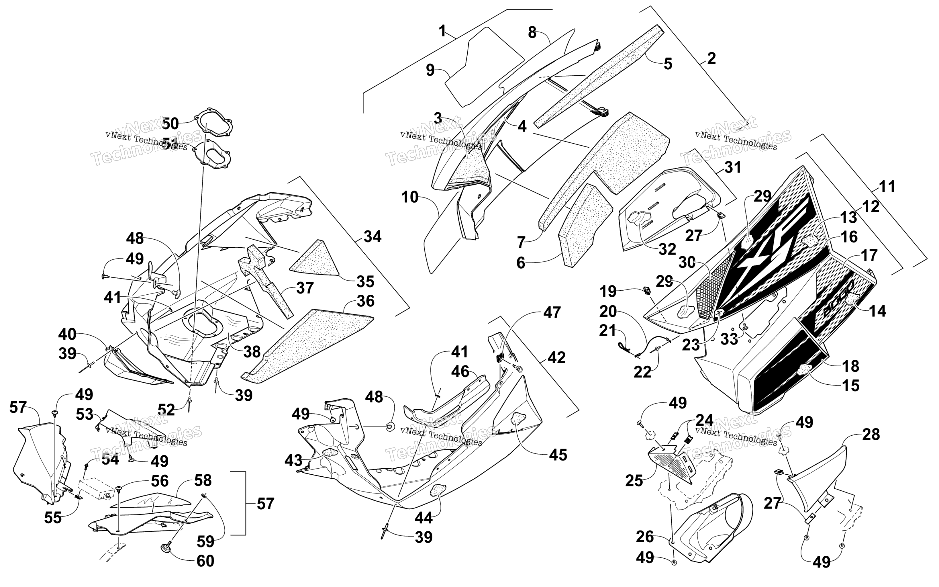 Skid Plate и Side панель узел