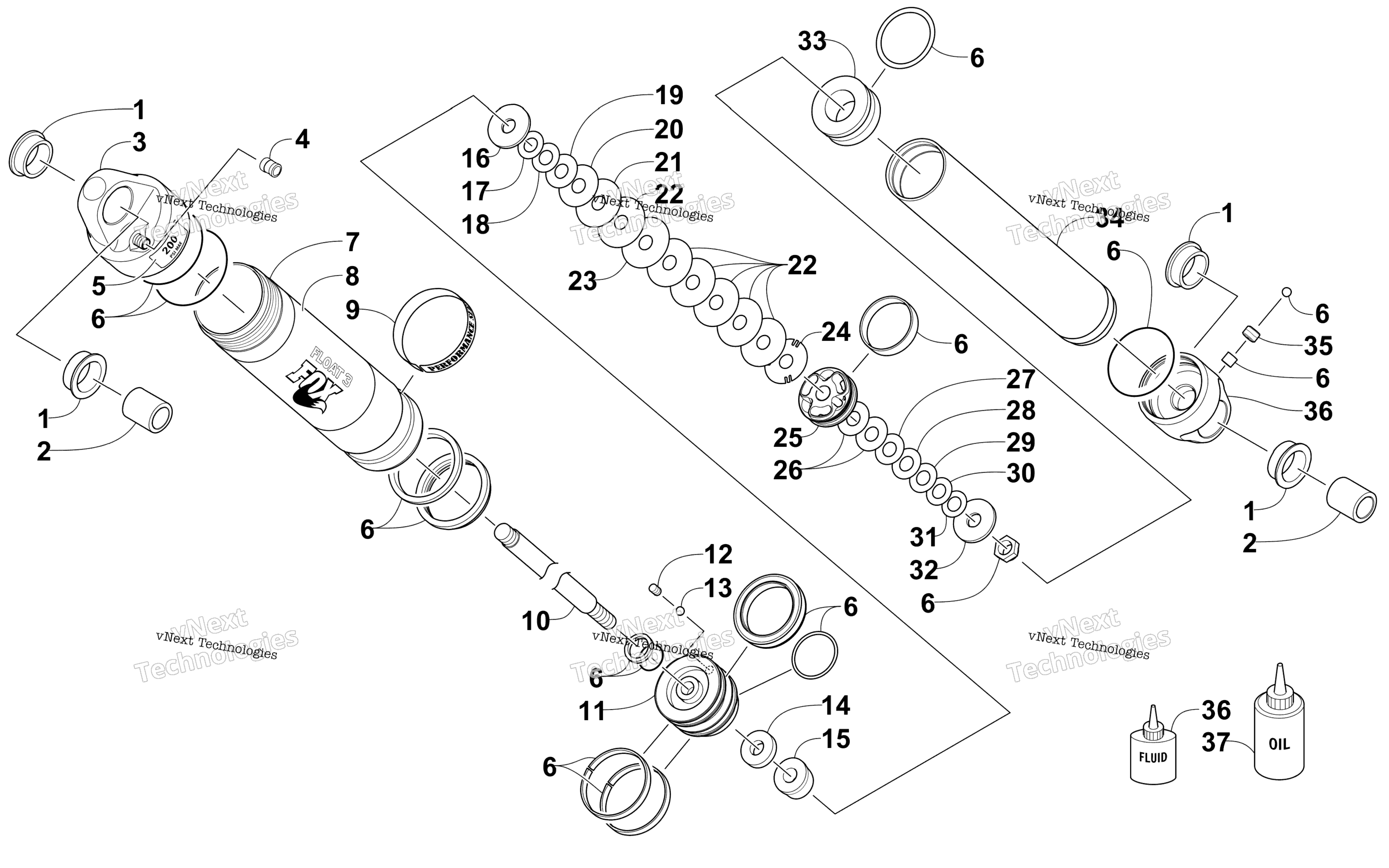 Задняя часть Suspension Rear Arm Shock Absorber