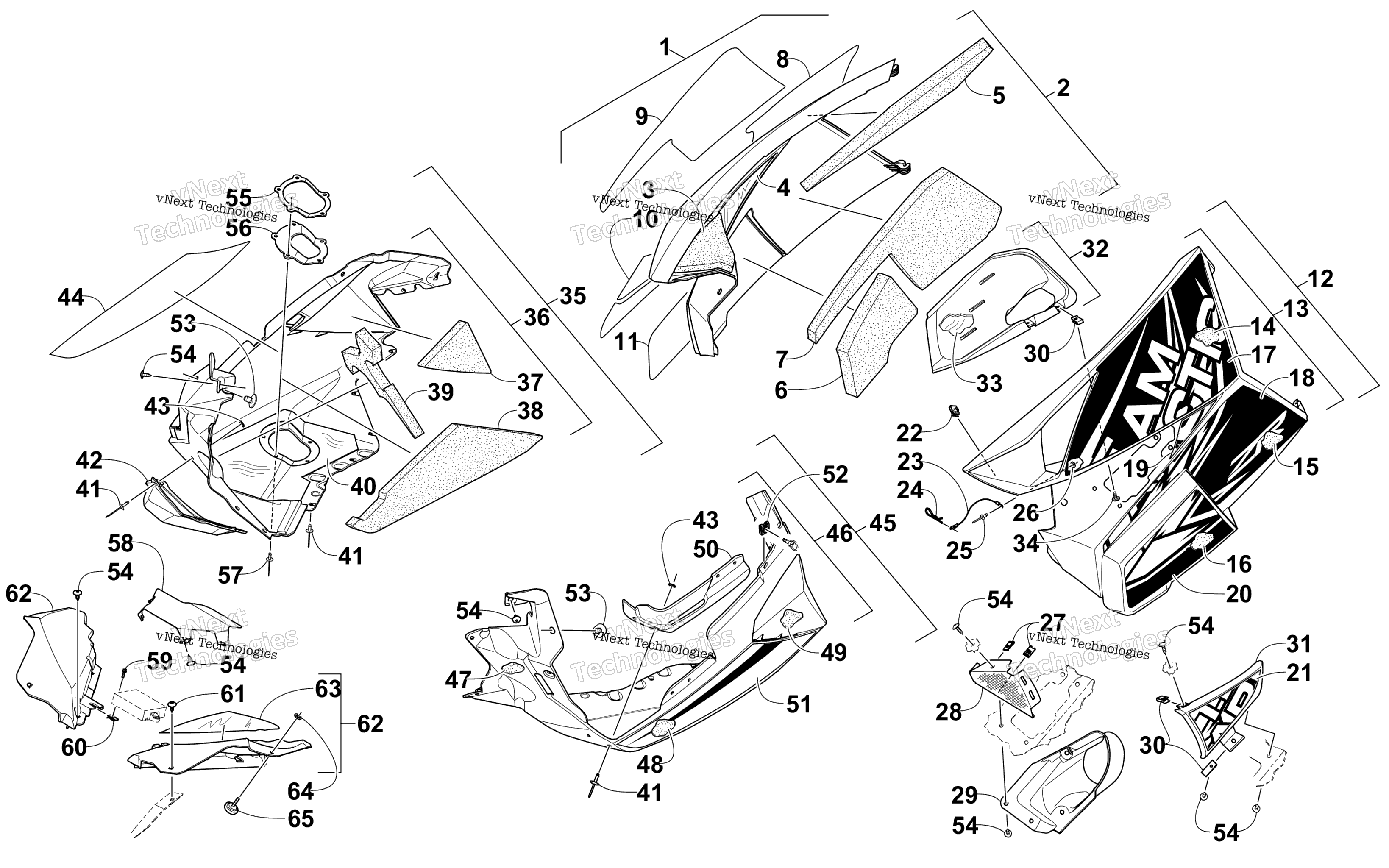 Skid Plate и Side панель узел