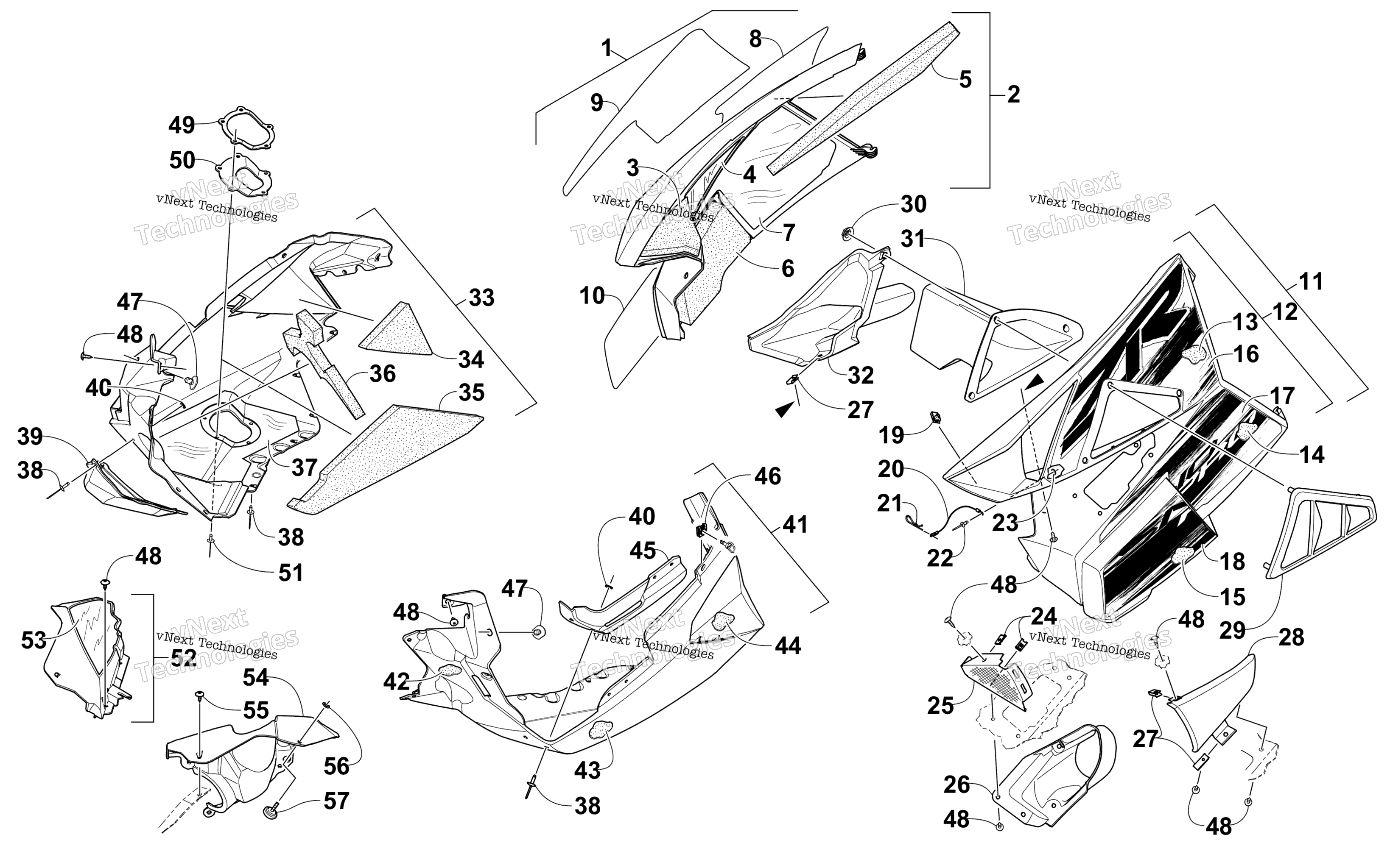 Skid Plate и Side панель узел