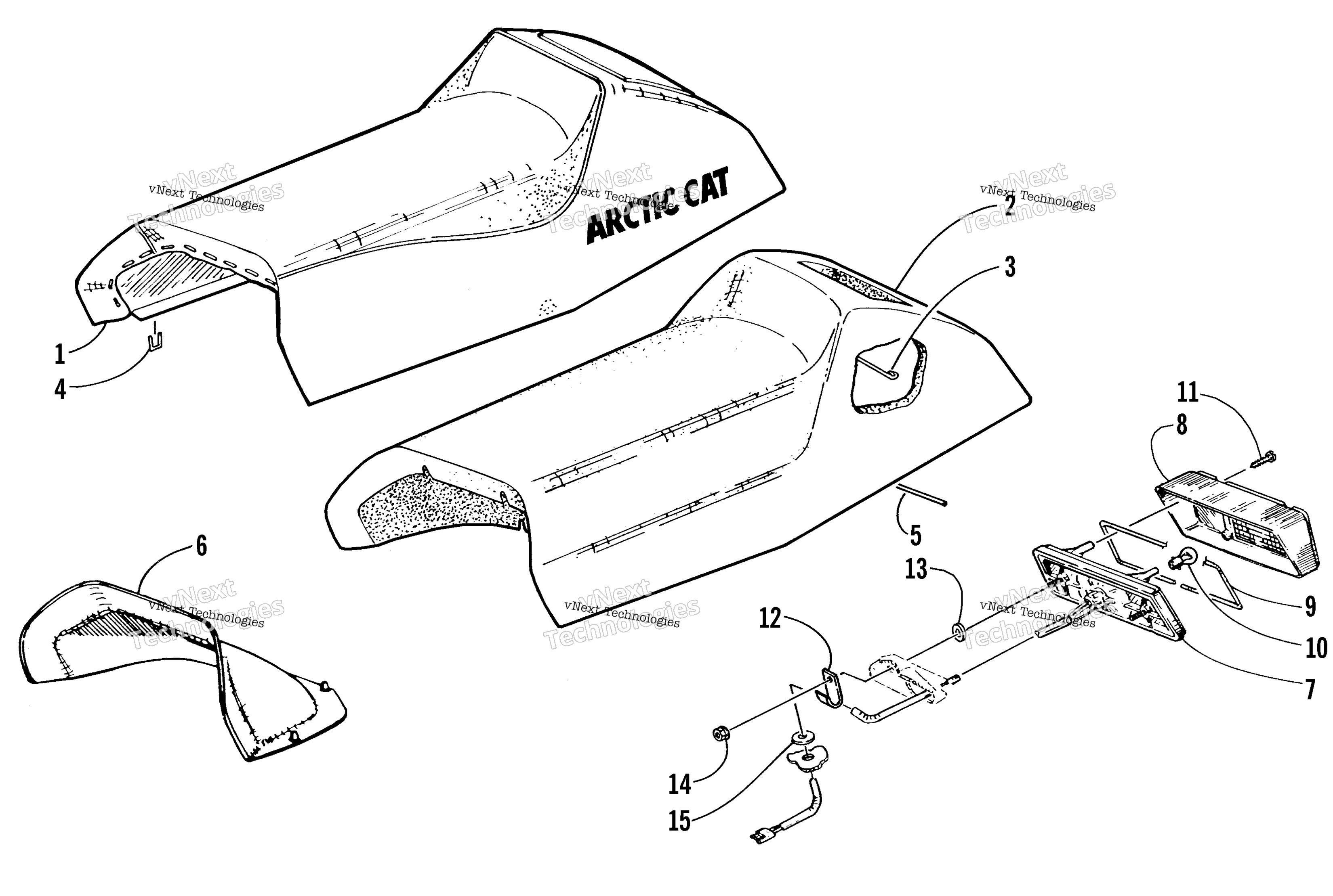 Сиденье And Taillight Assembly
