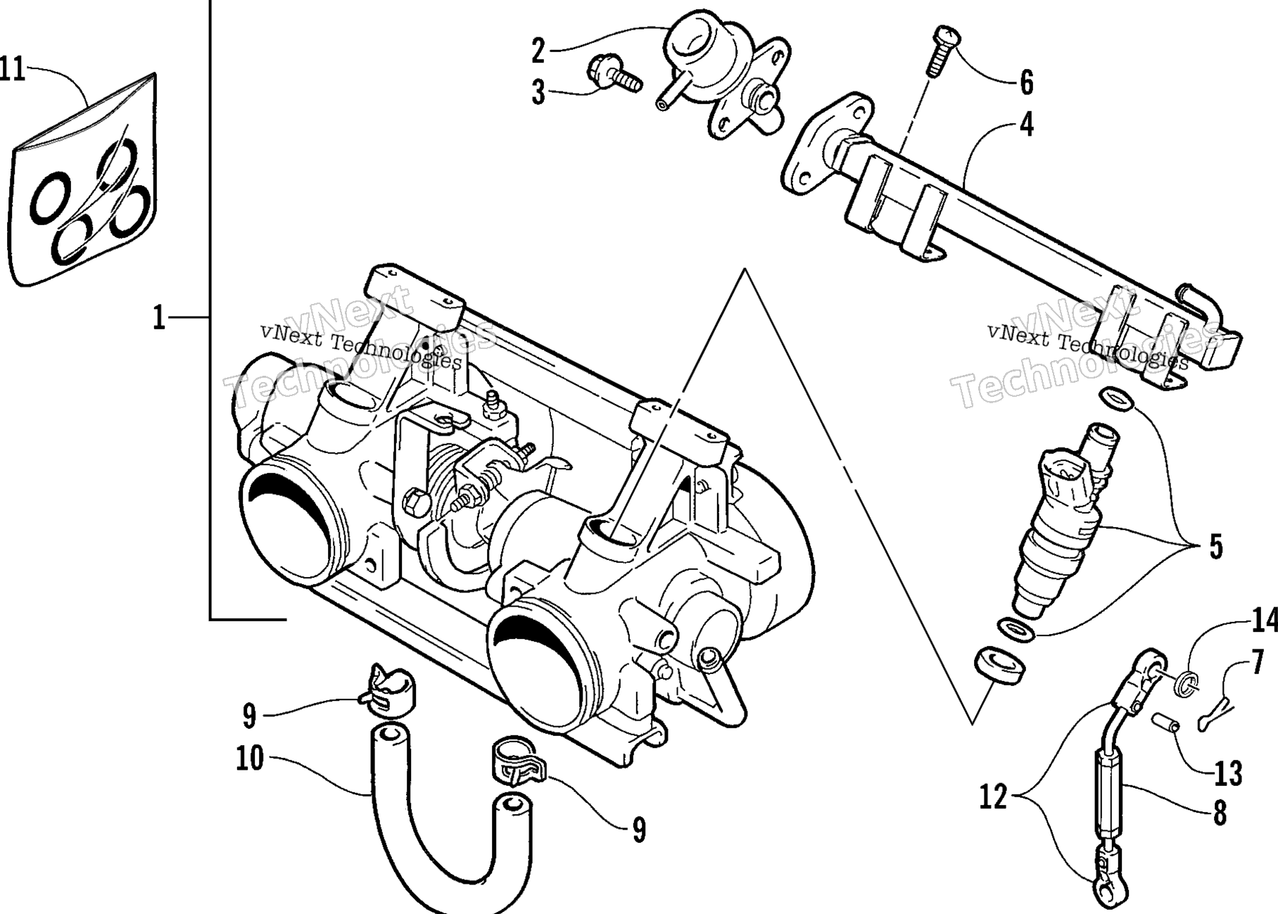 Дроссель Body Assembly