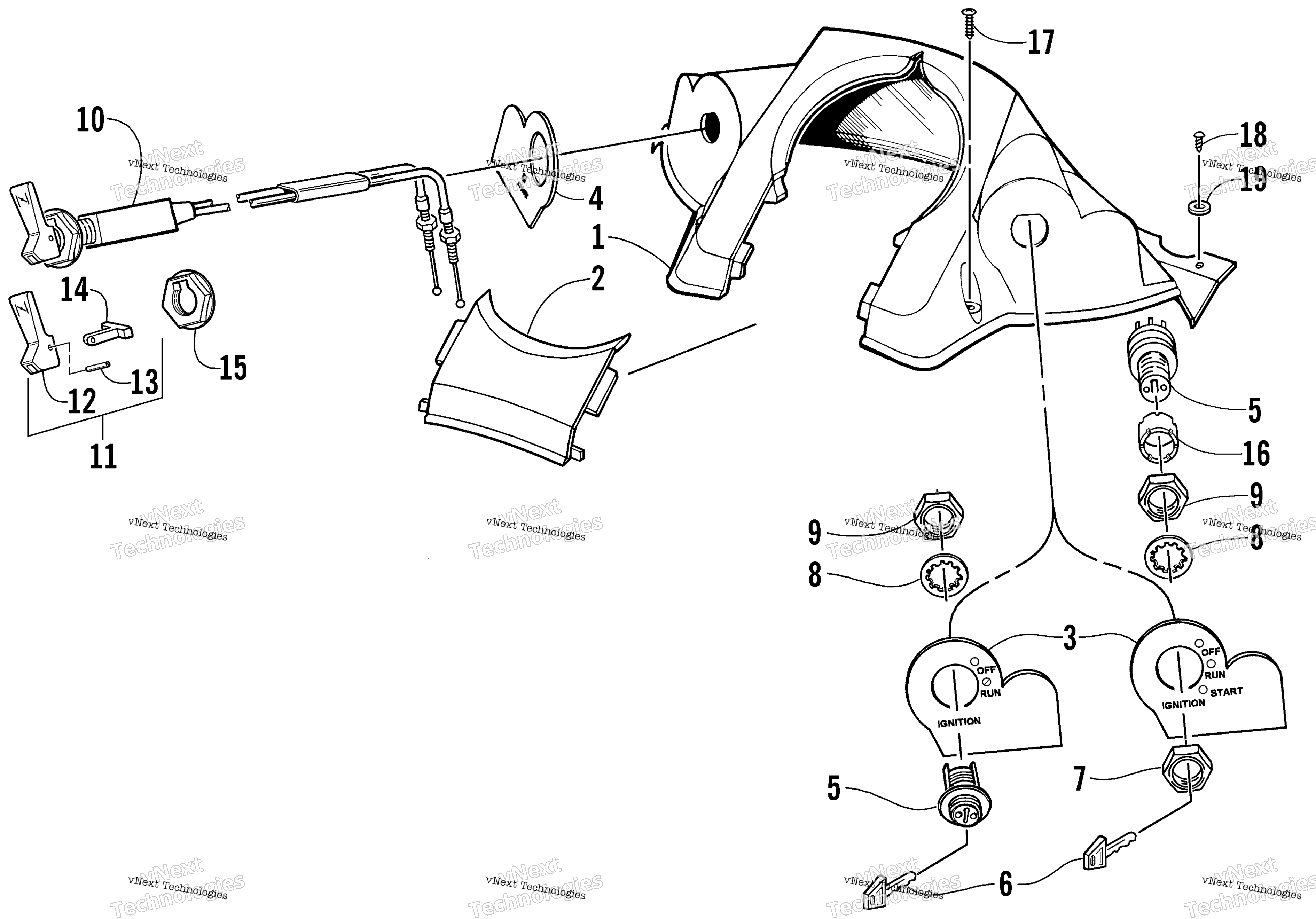 Консоль And Switch Assembly