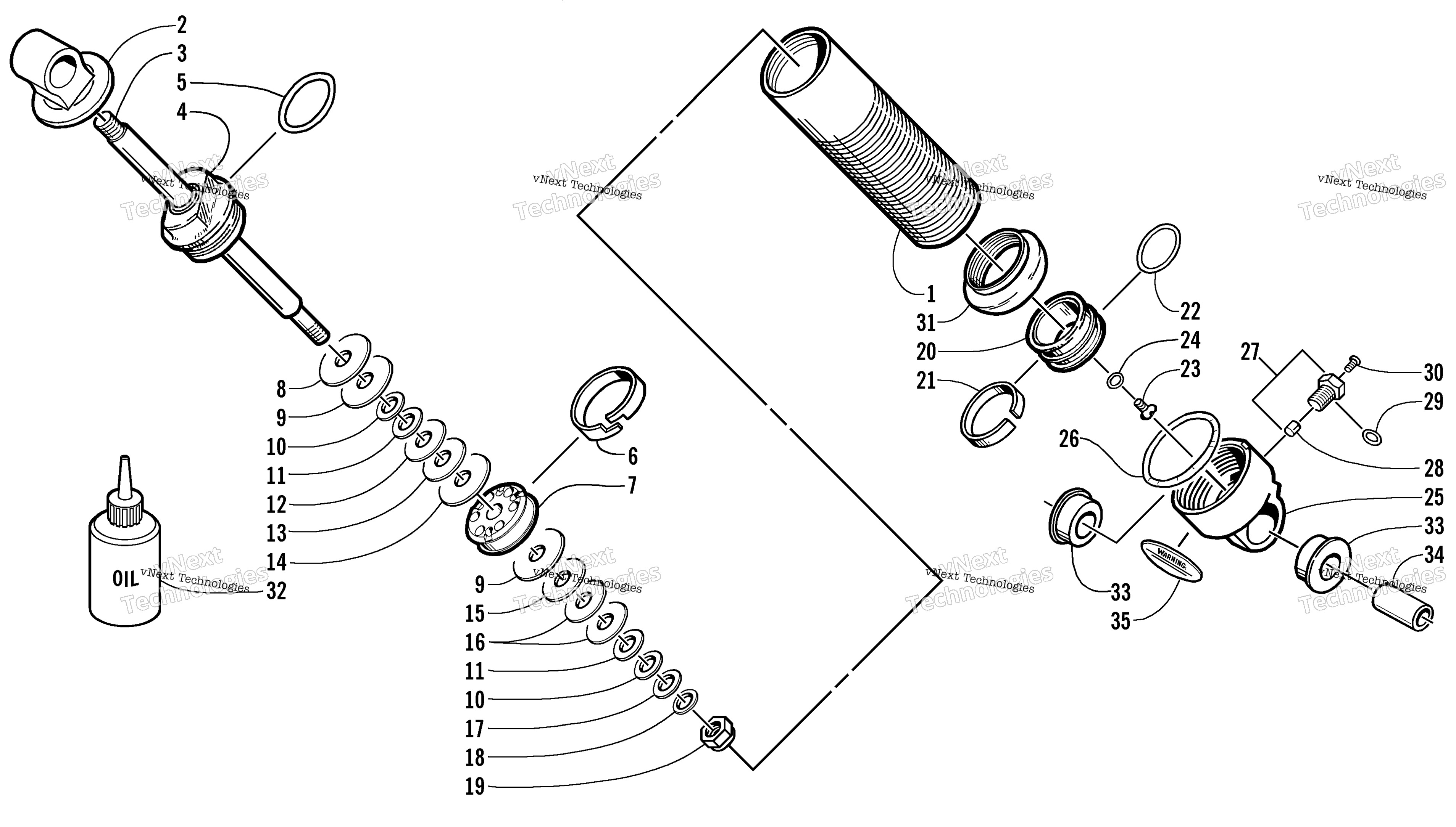 Задняя часть Suspension Front Arm Shock Absorber