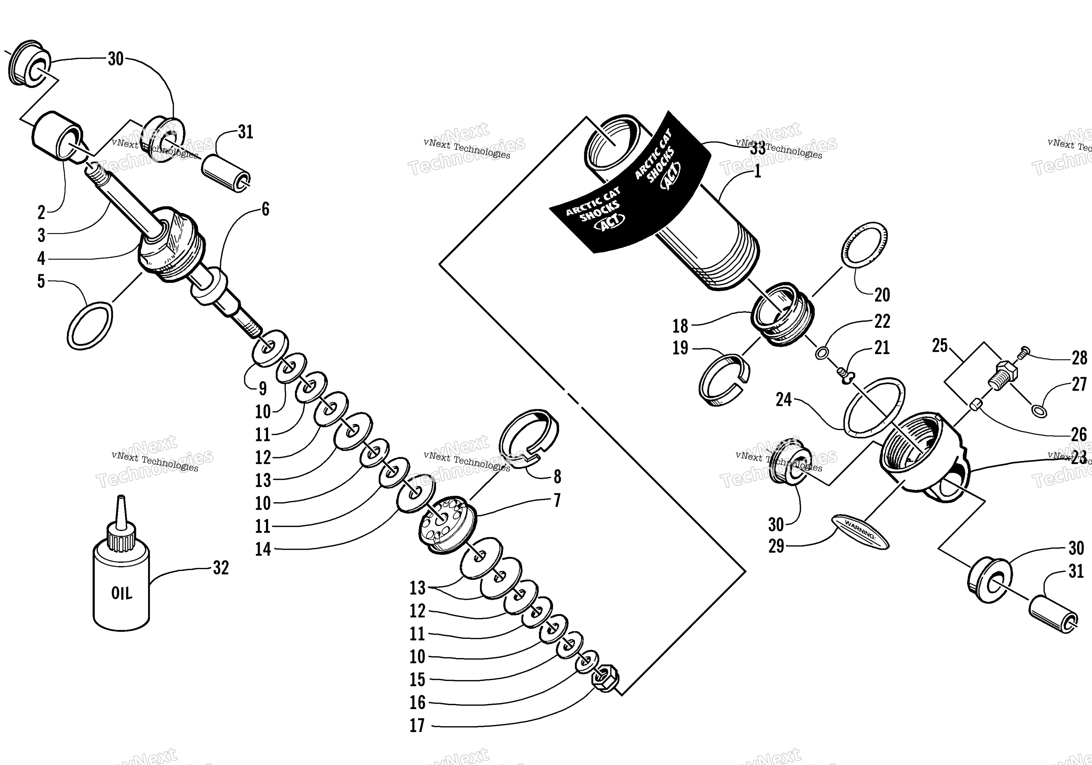 Задняя часть Suspension Rear Arm Shock Absorber