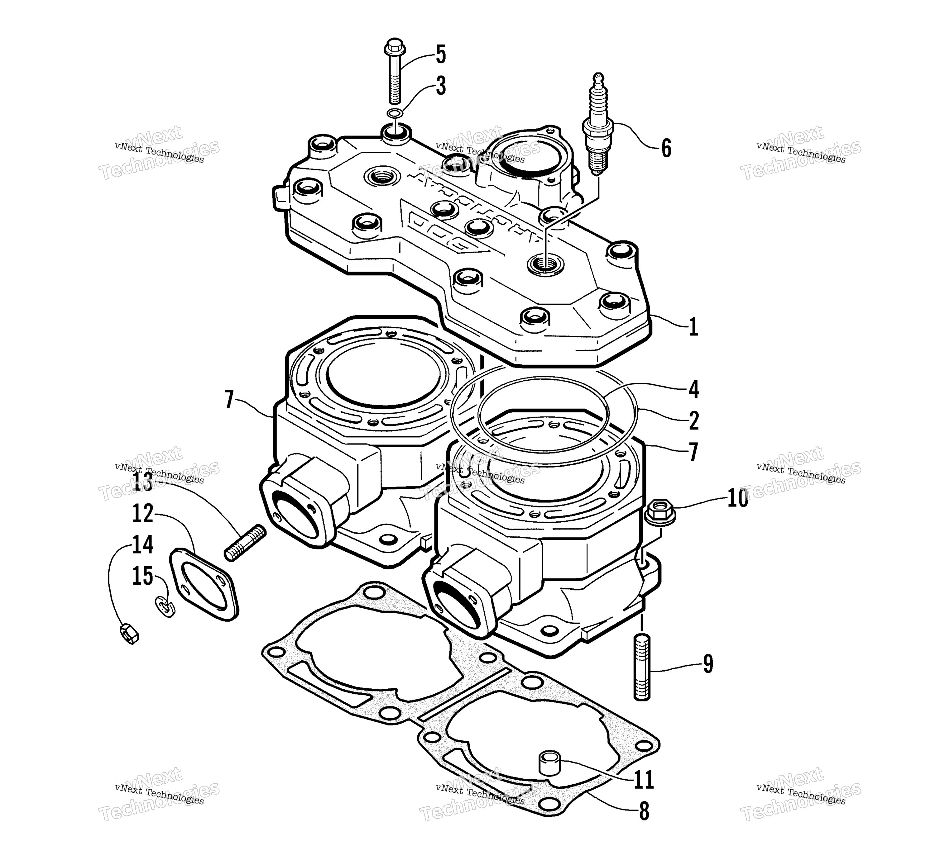 Цилиндр And Head Assembly