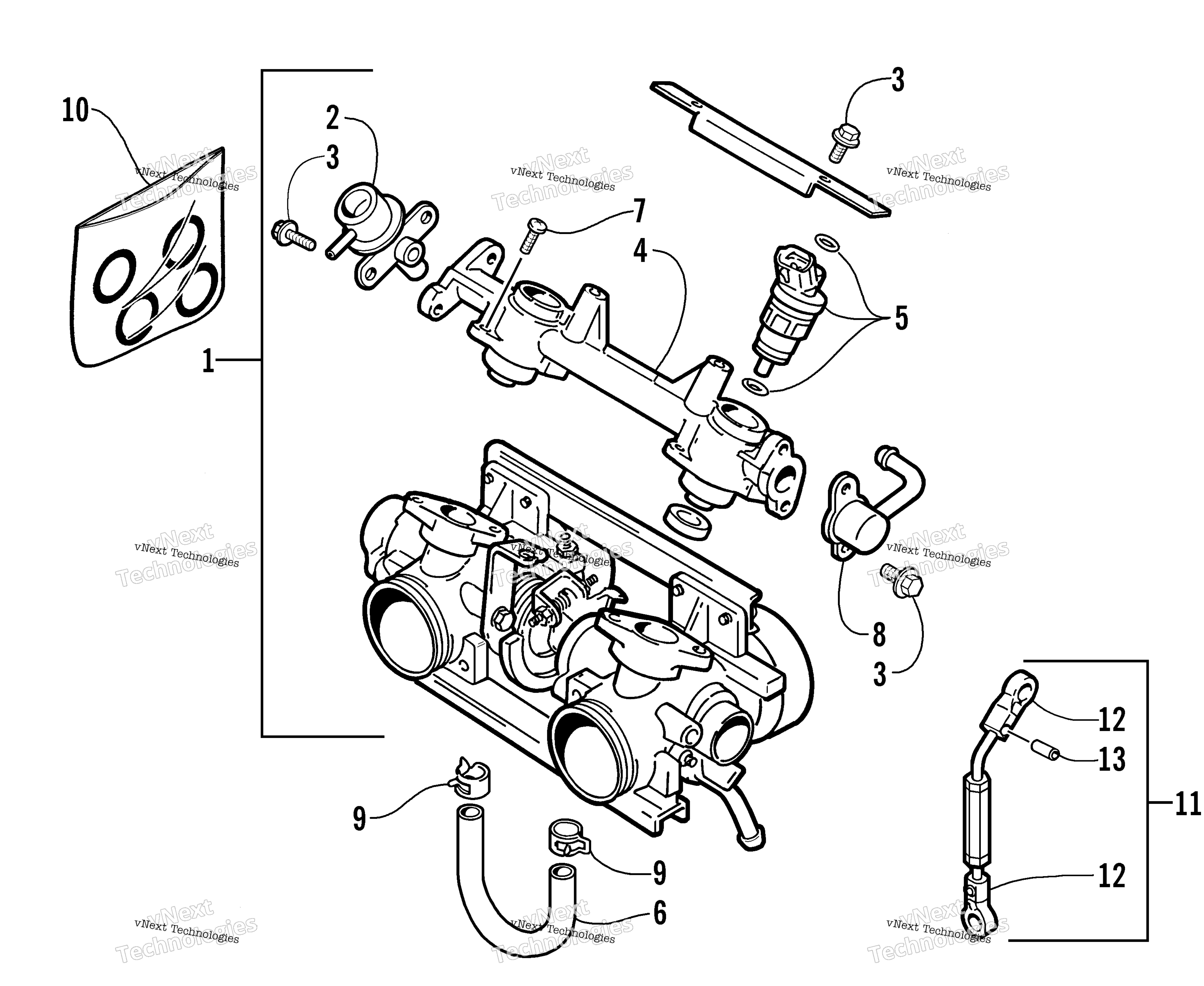 Дроссель Body Assembly