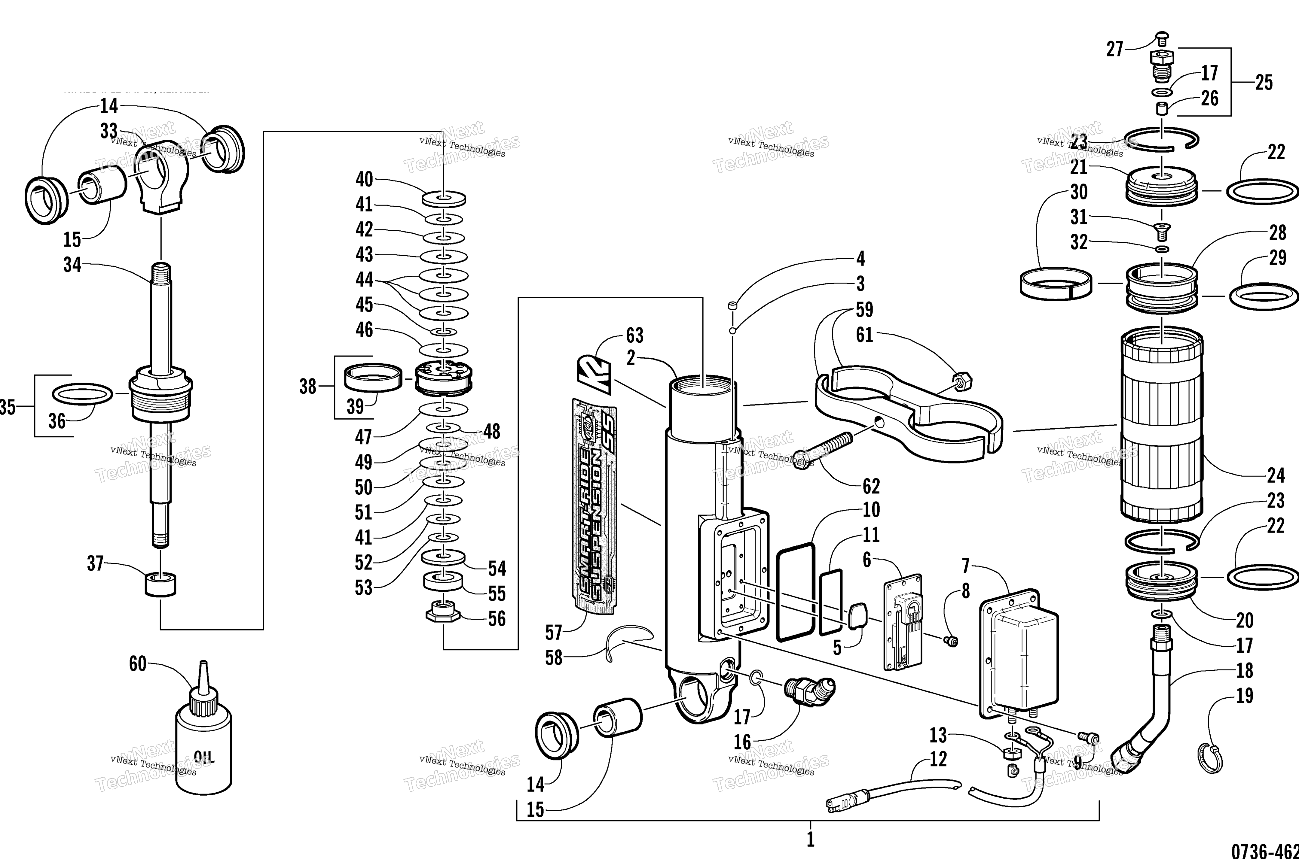 Задняя часть Suspension Rear Arm Shock Absorber
