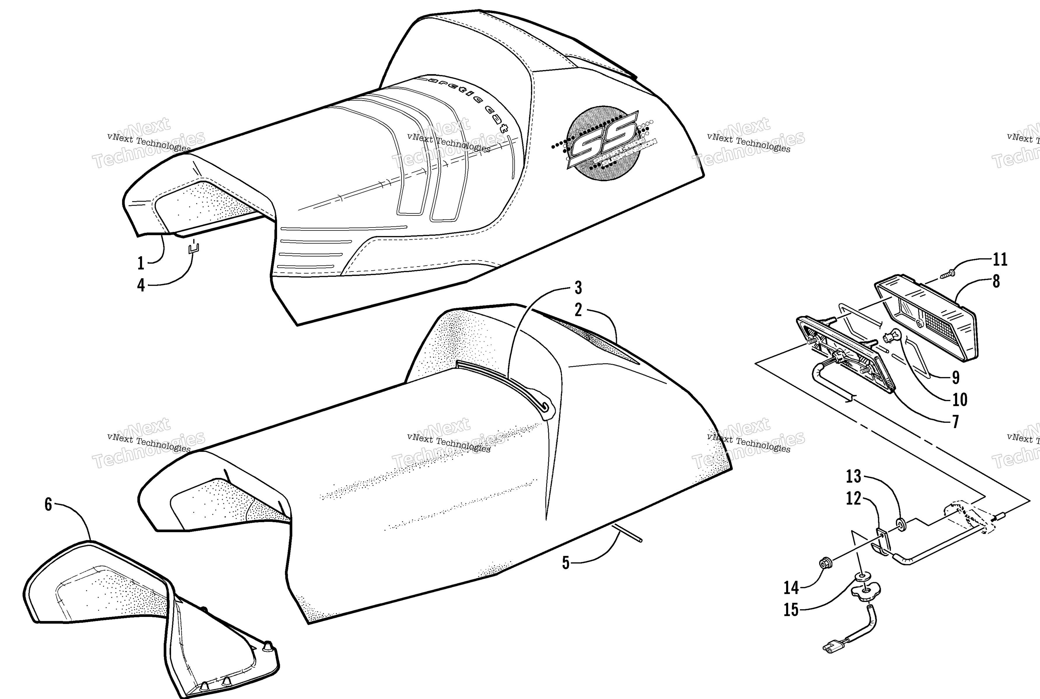 Сиденье And Taillight Assembly