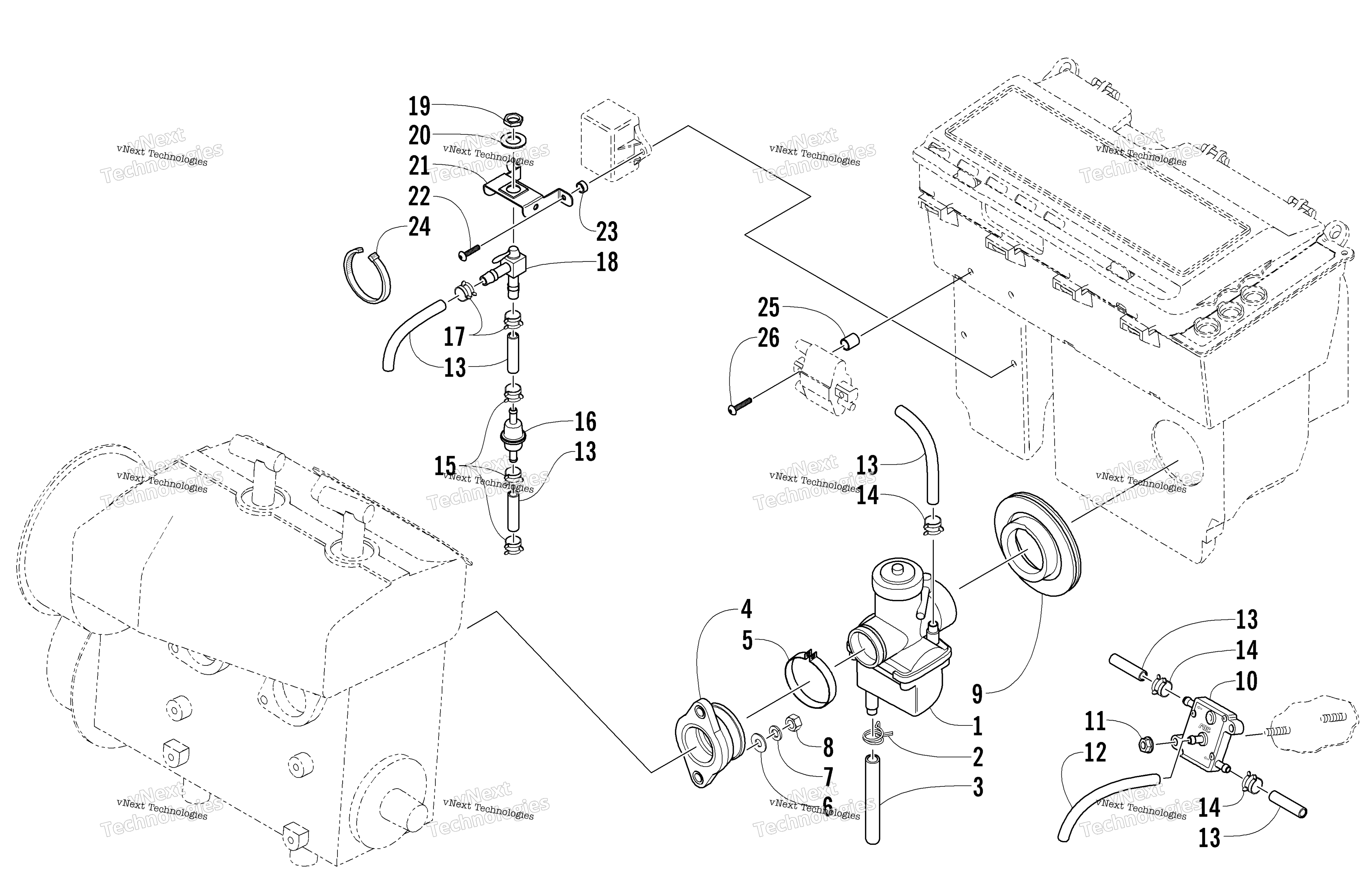 Карбюратор And Fuel Pump Assembly