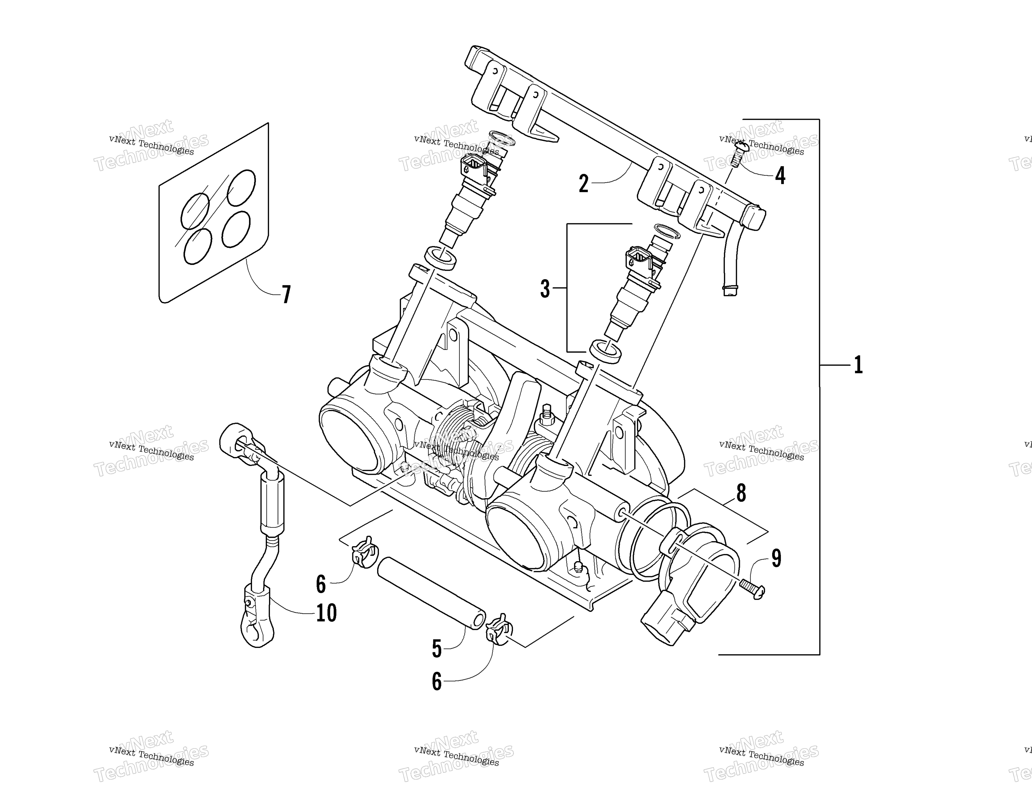 Дроссель Body Assembly