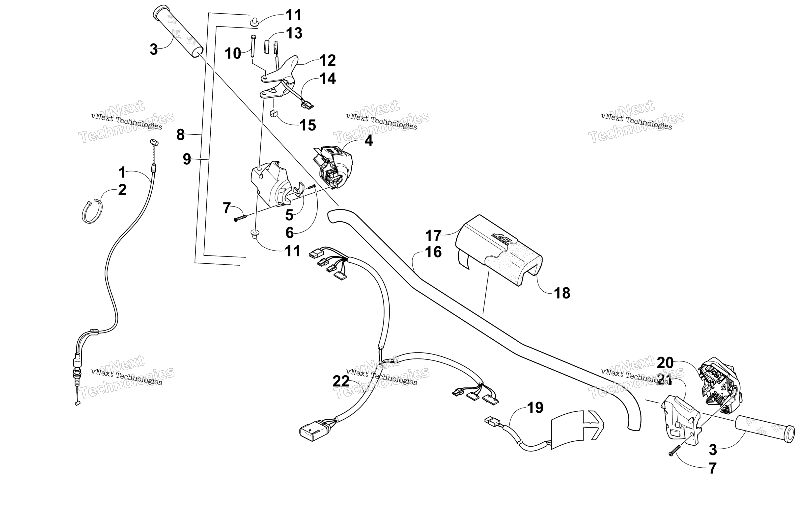 Руль And Controls Assembly