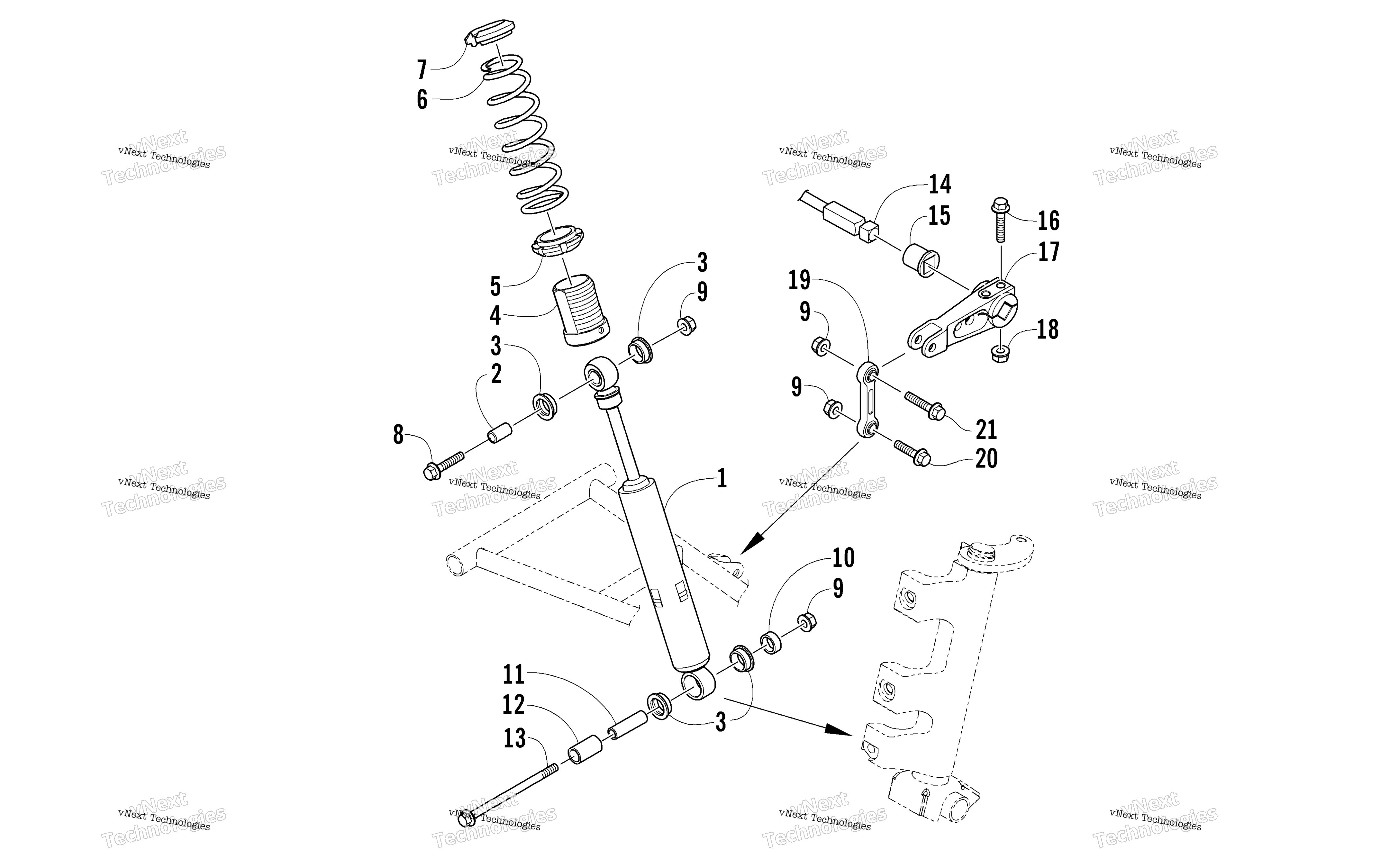Амортизатор Absorber And Sway Bar Assembly