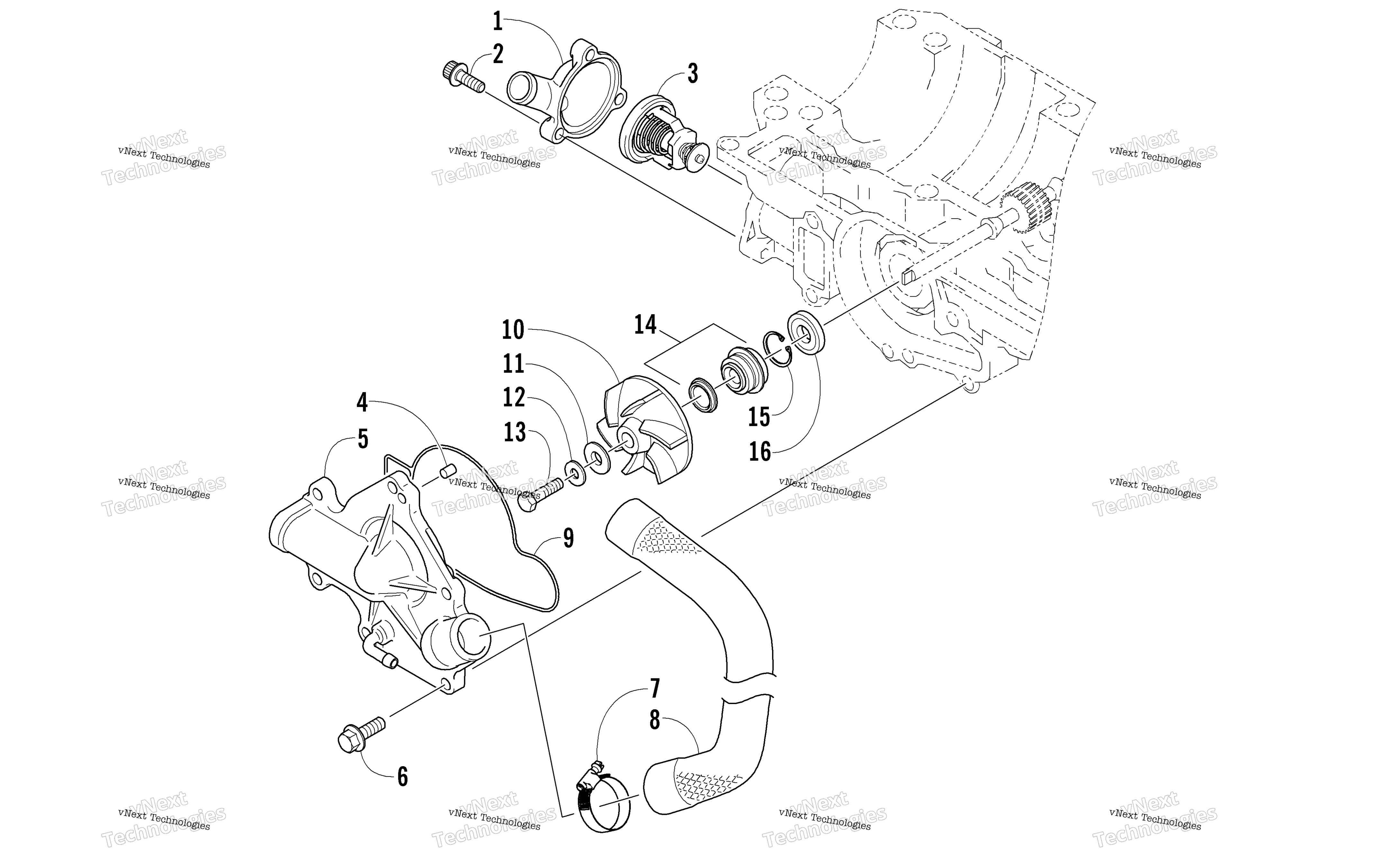 Система охлаждения Pump/Water Manifold