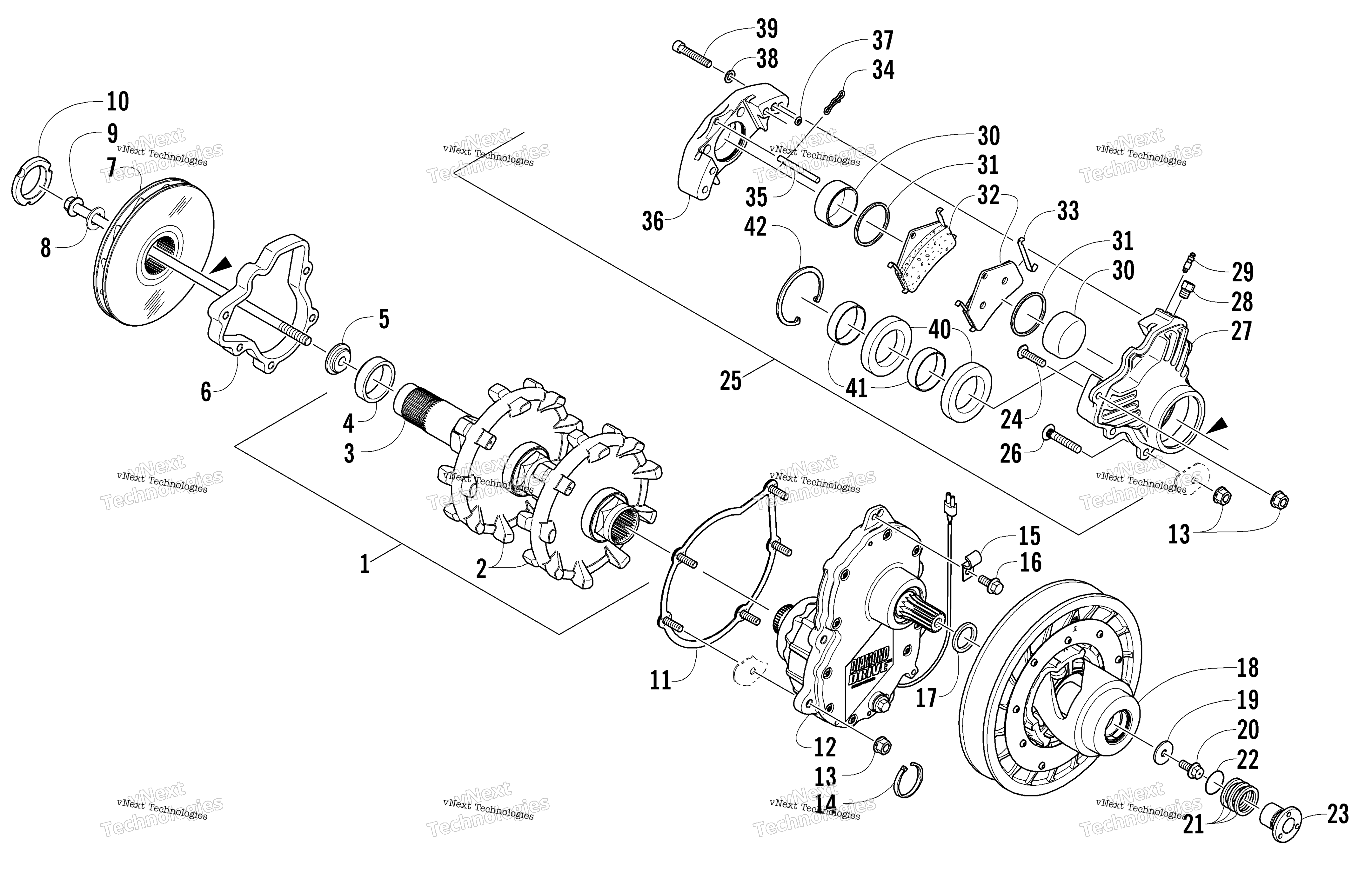 Привод Train And Brake Assemblies