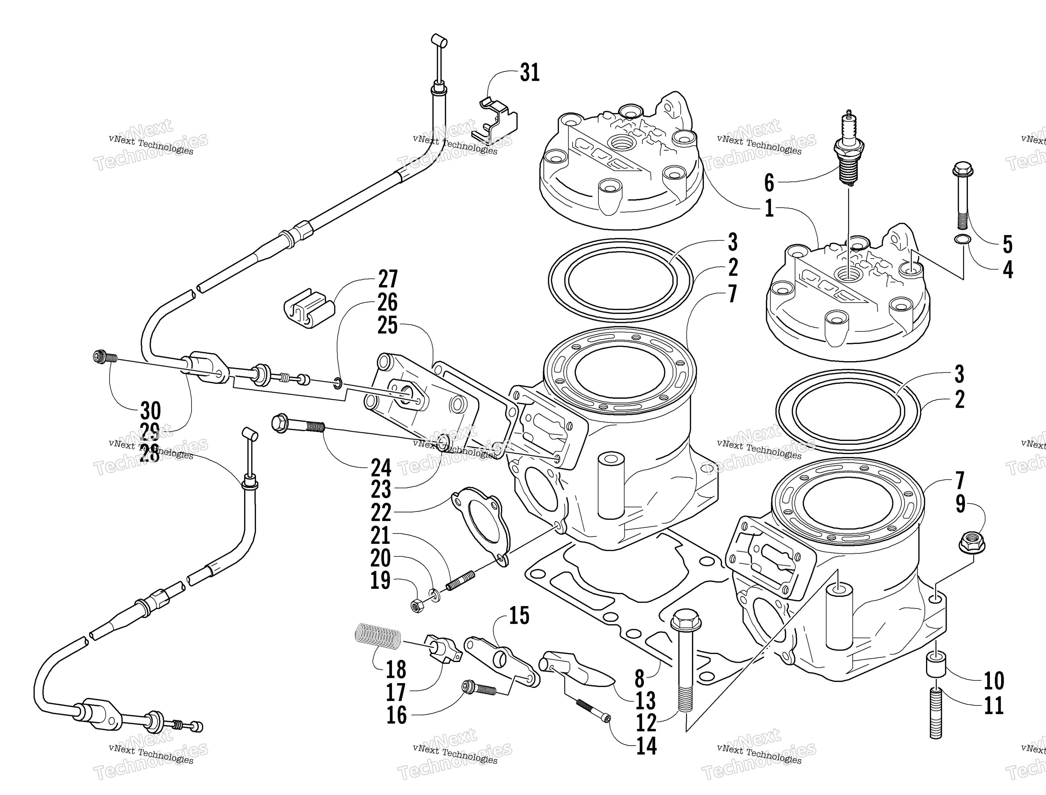 Цилиндр And Head Assembly