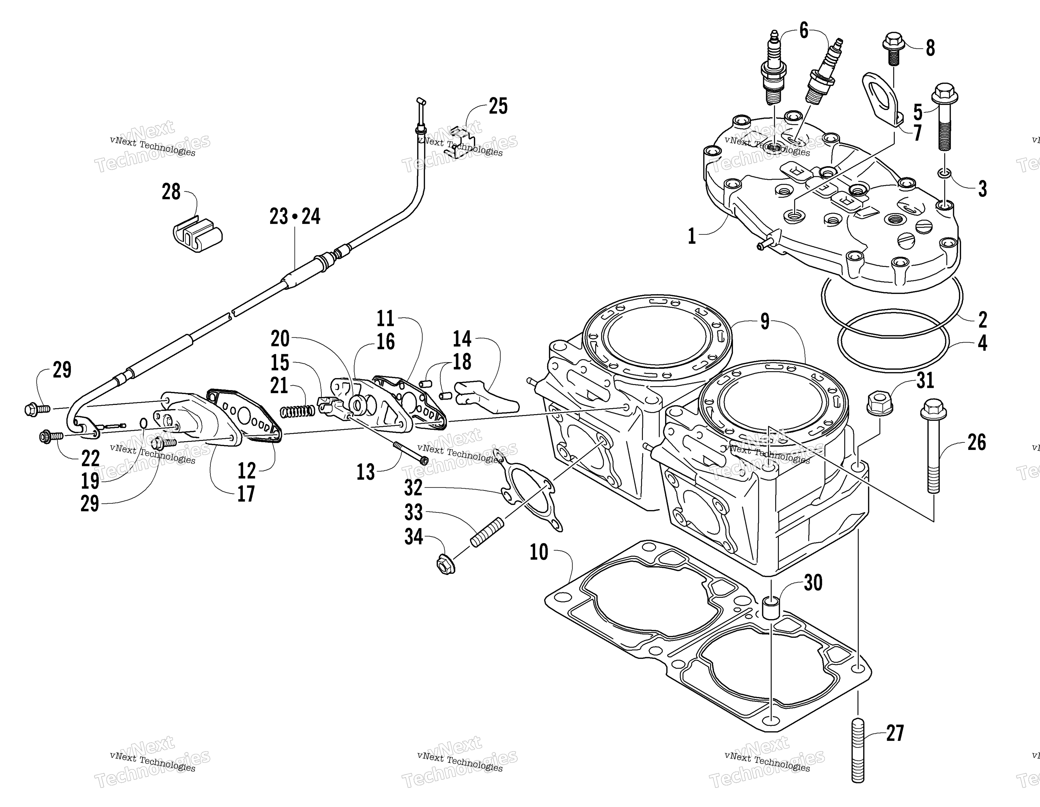Цилиндр And Head Assembly