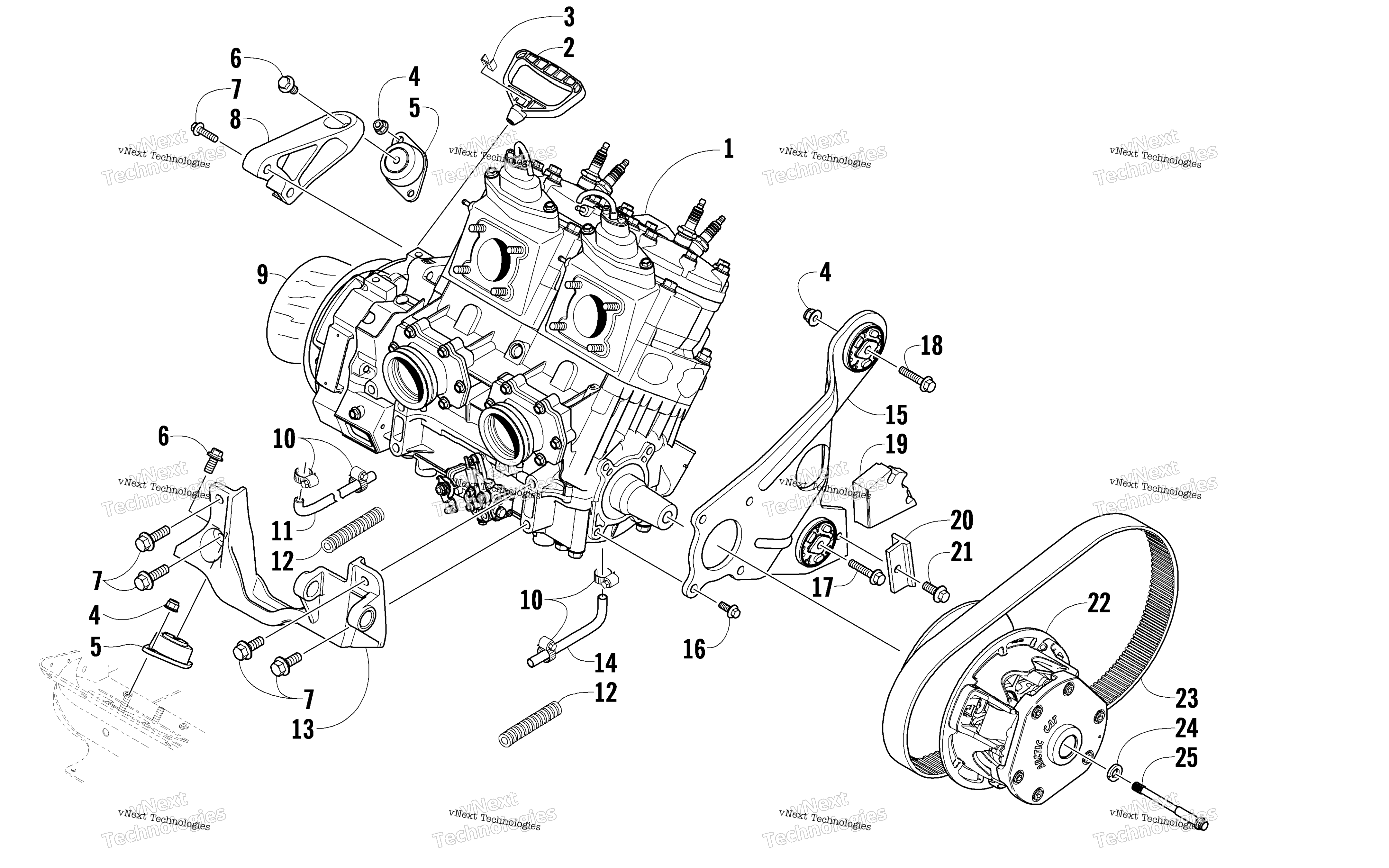 Двигатель And Related Parts