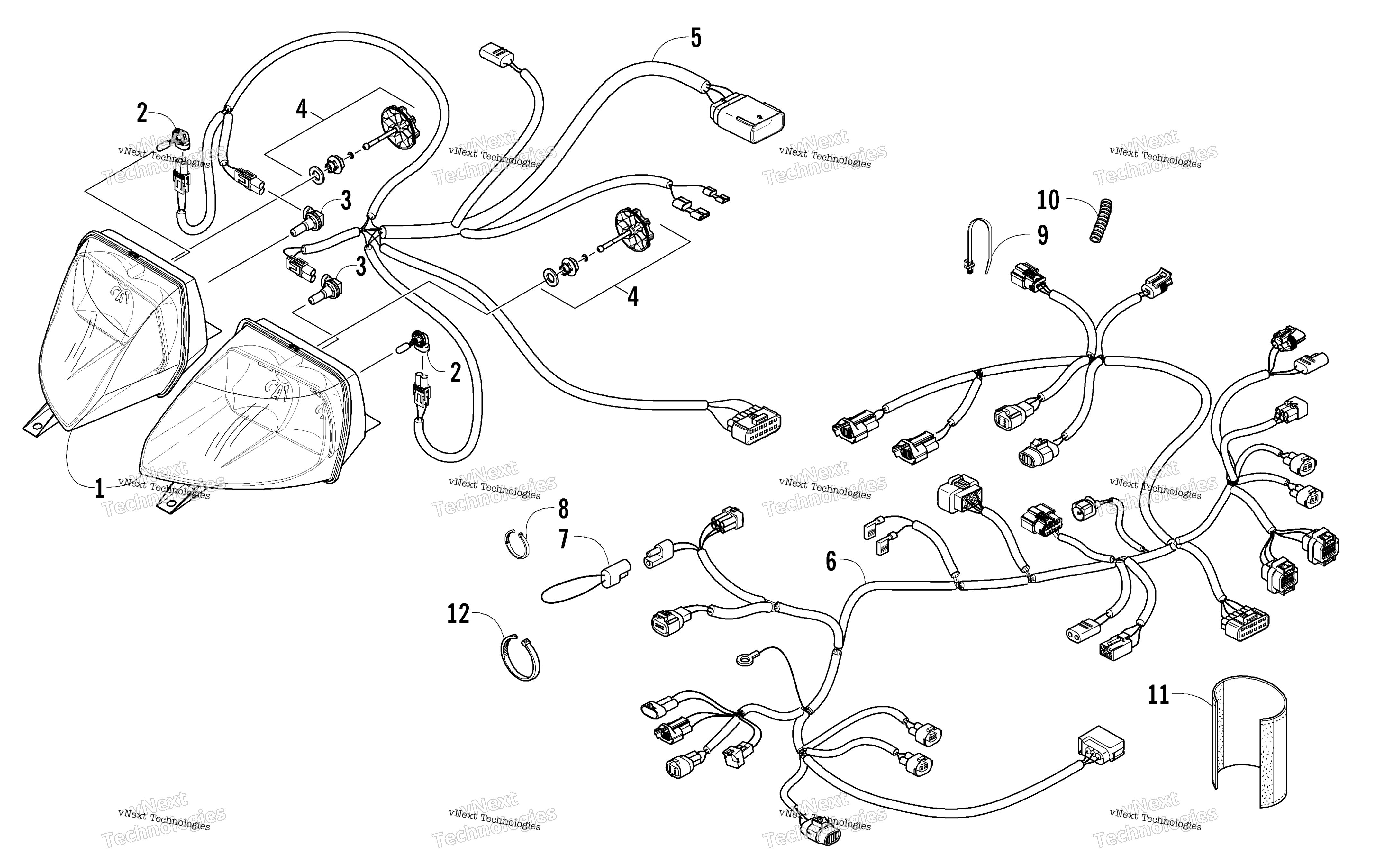 Фара And Wiring Assemblies