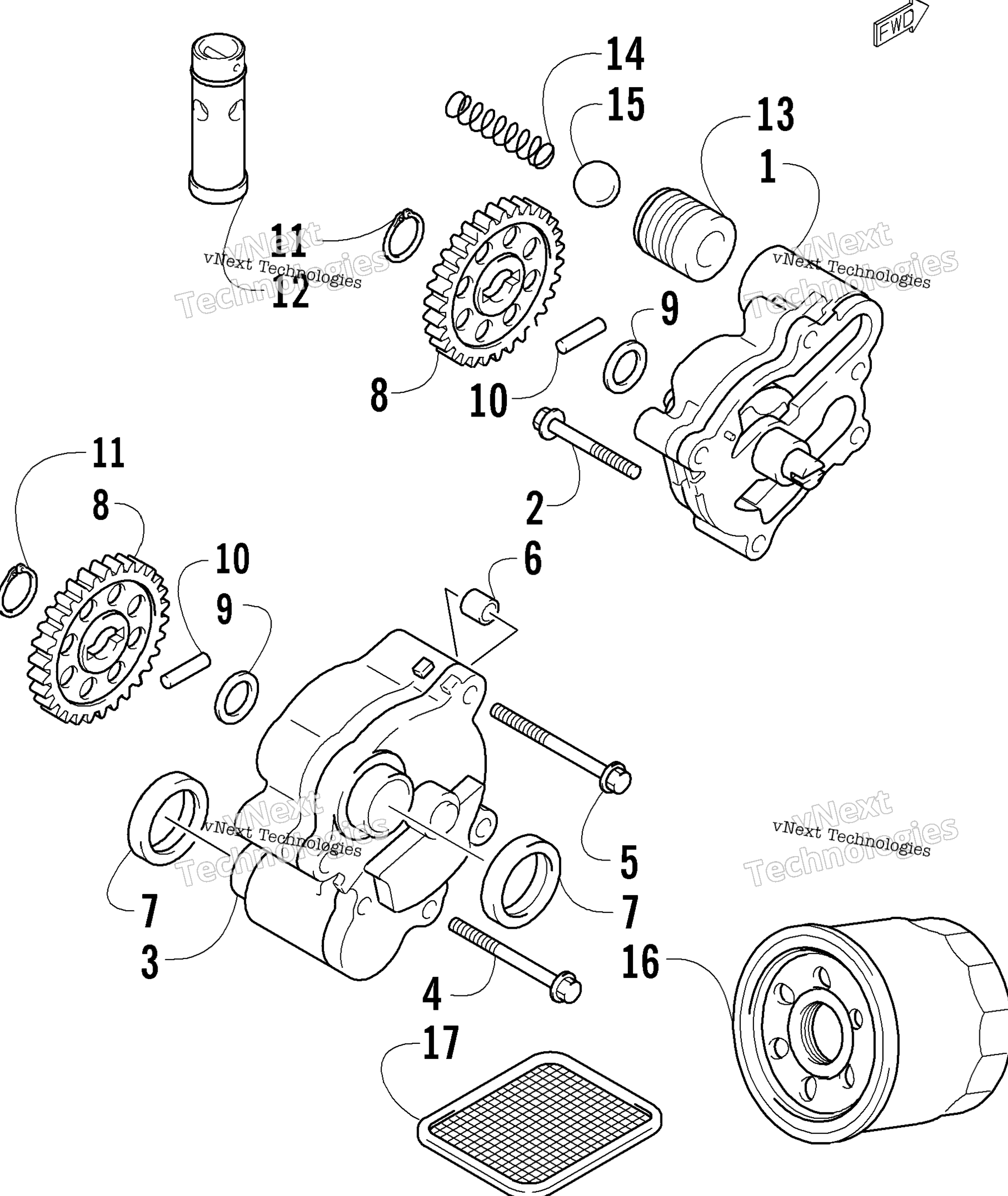 масляный Pump Assembly