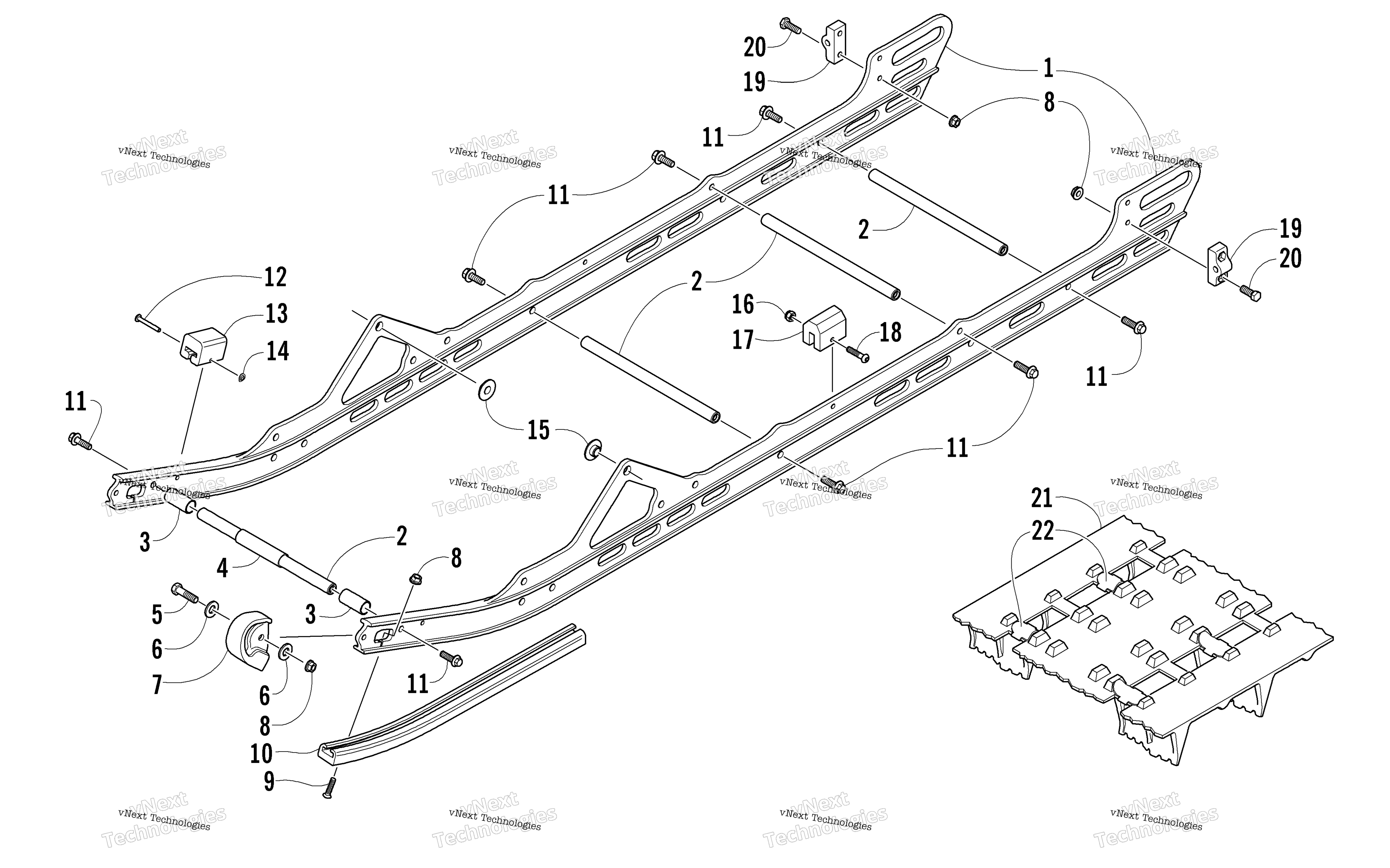 Slide Rails и Track узел