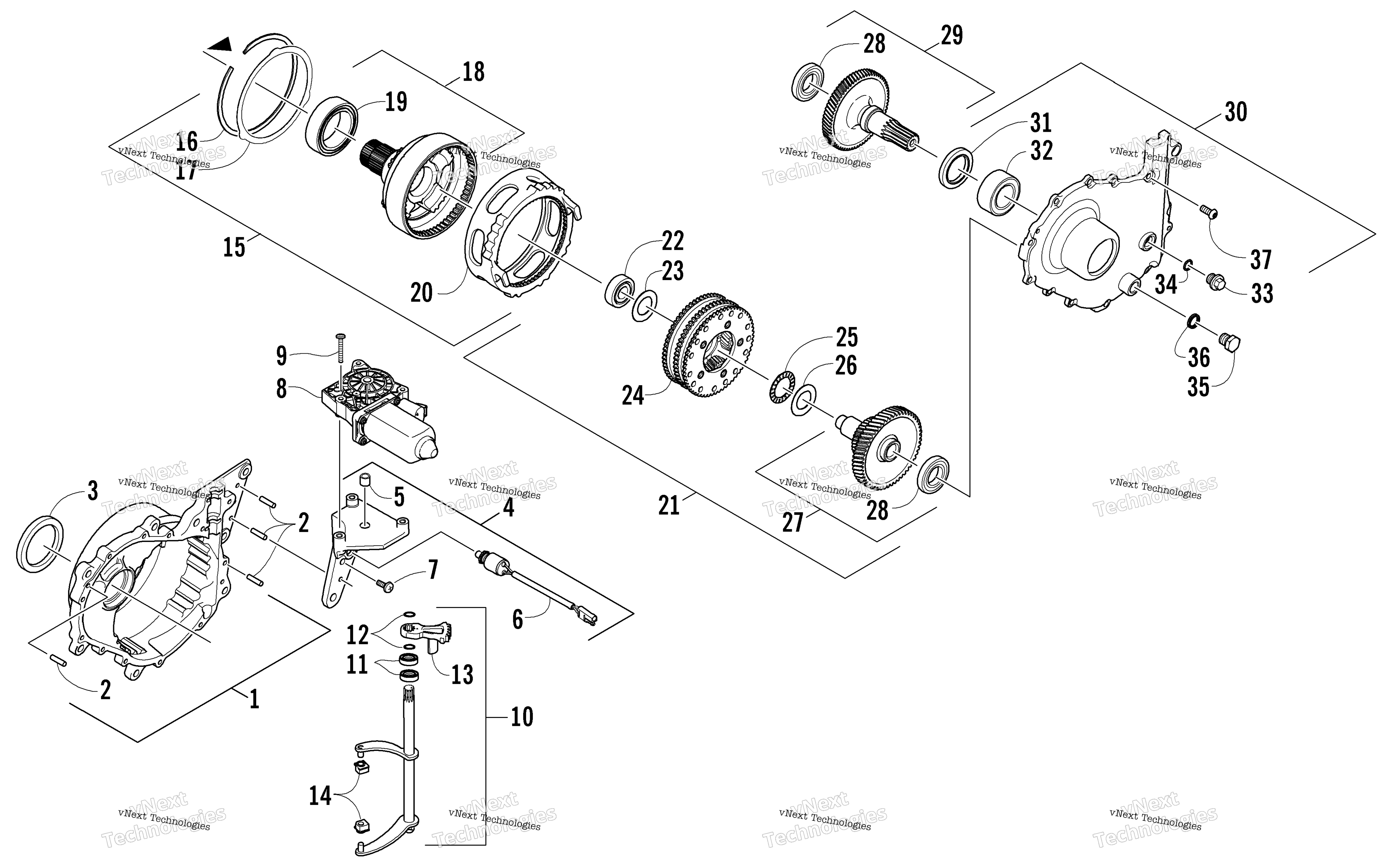 Картер редуктора Assembly