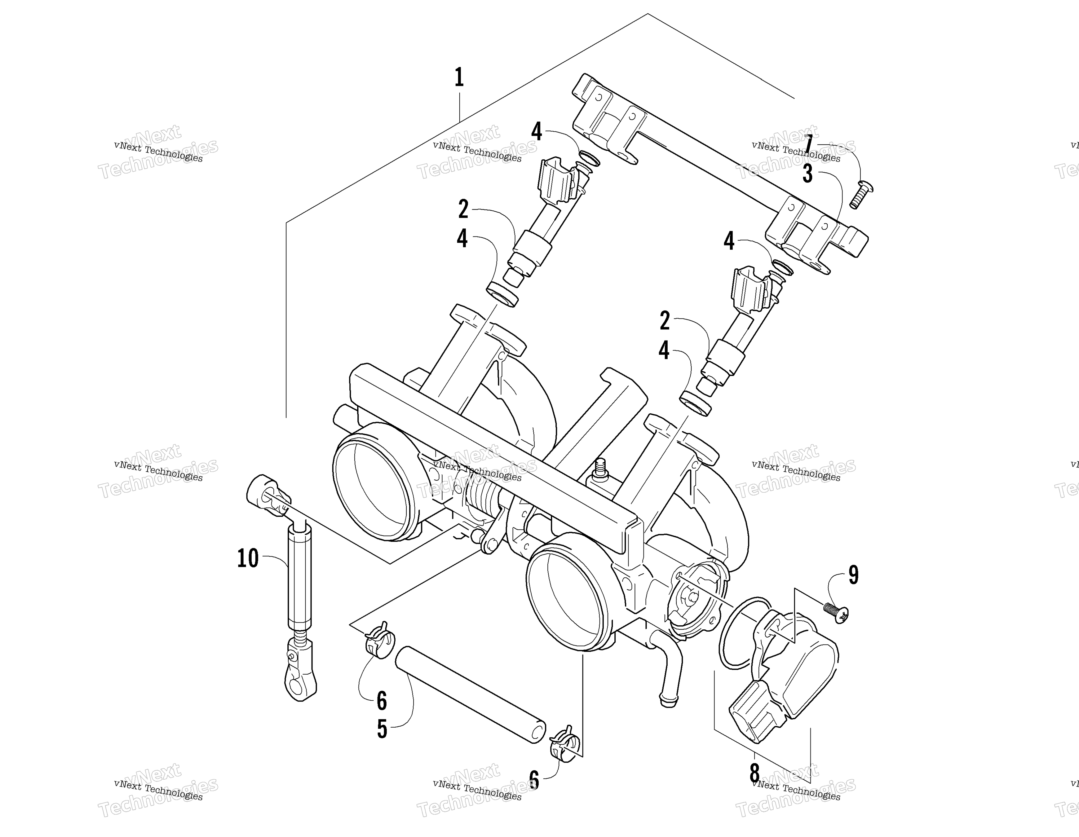 Дроссель Body Assembly