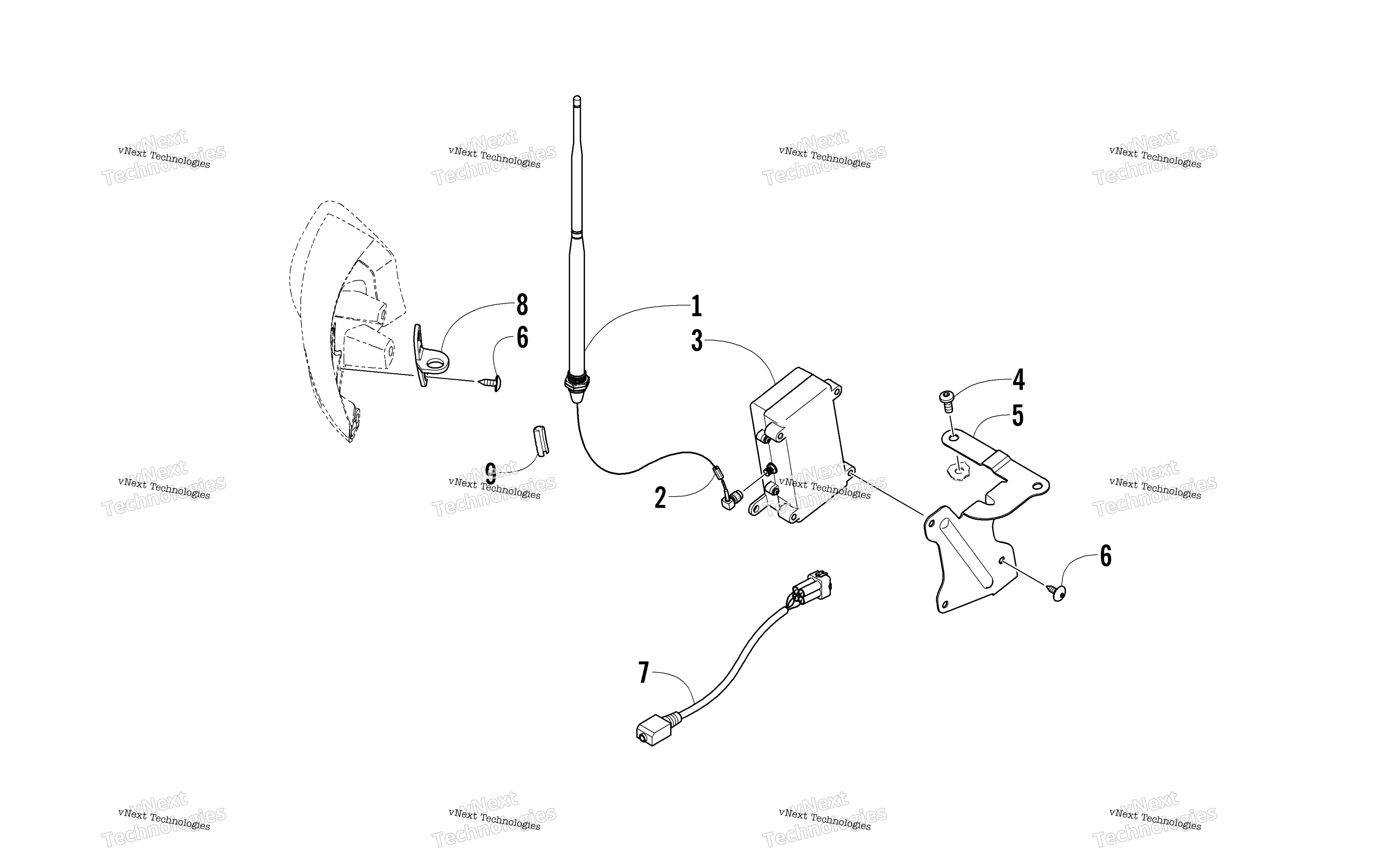 Radio и Wiring Assemblies