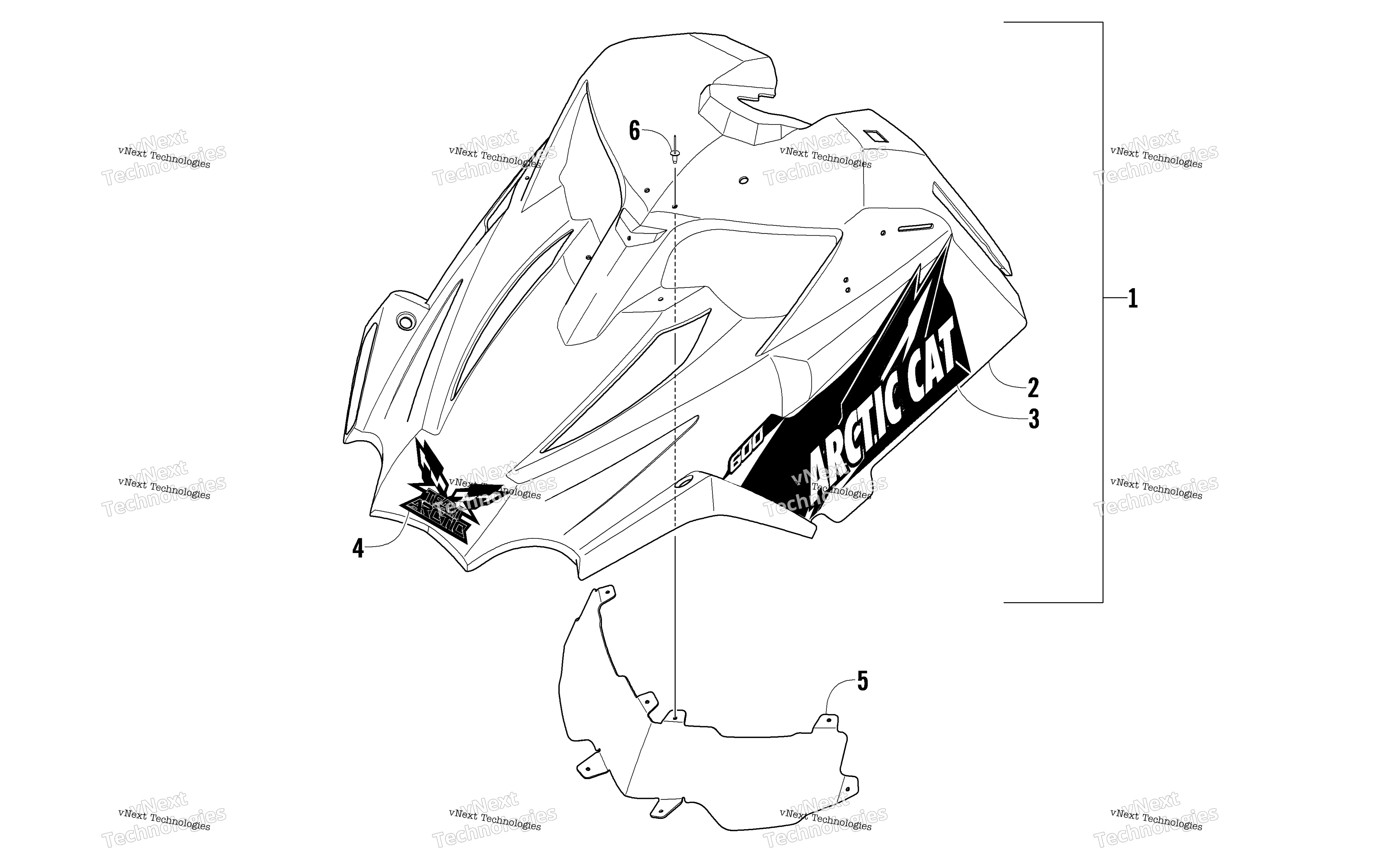 Hood узел (Modified Race Sled)