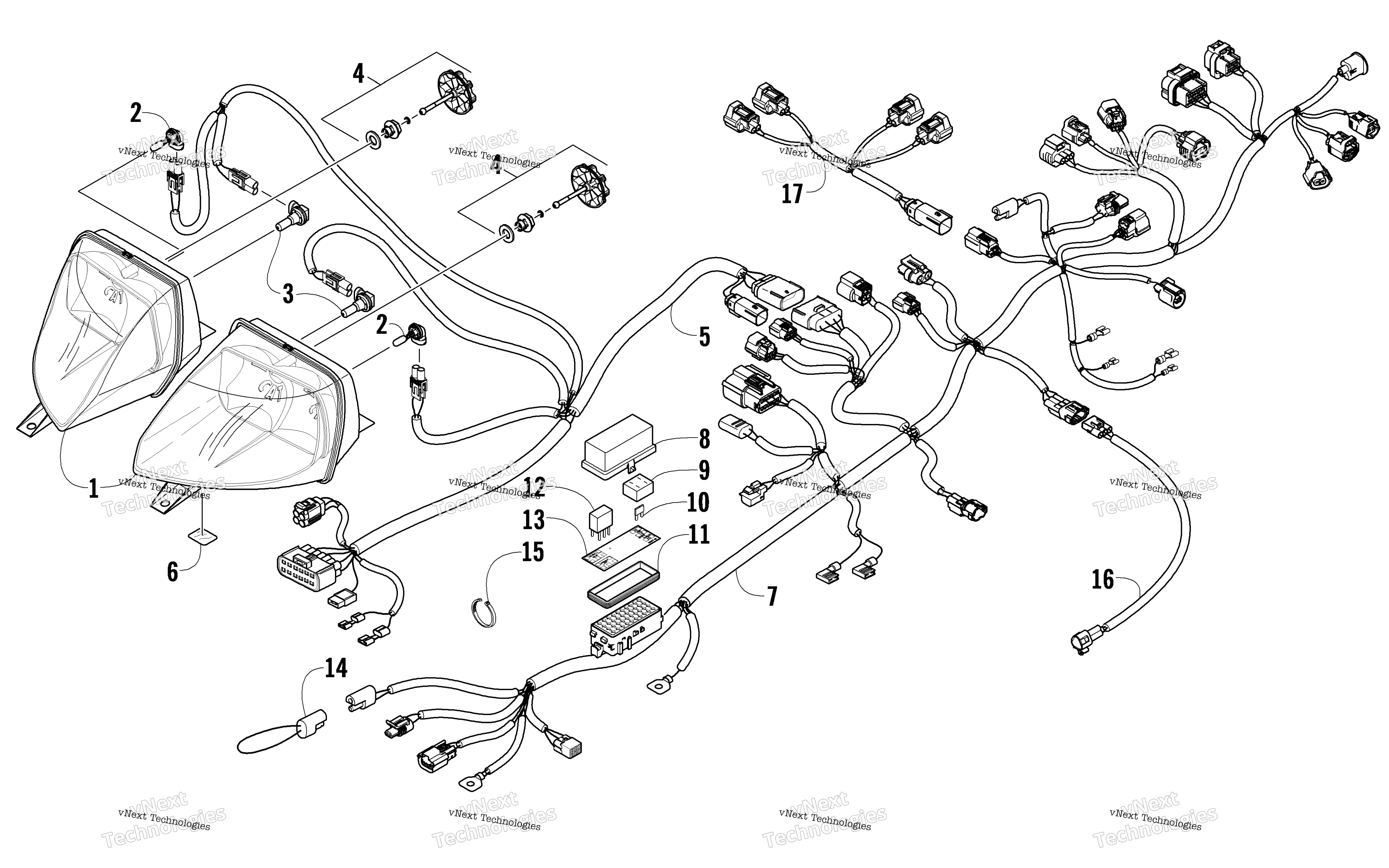 Фара And Wiring Assemblies