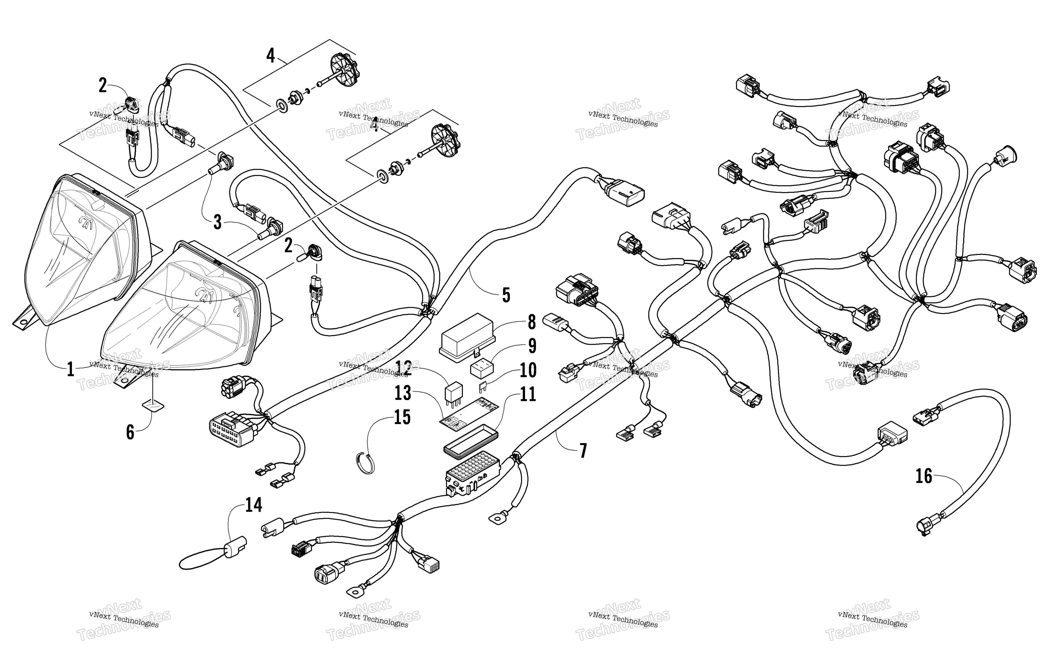 Фара And Wiring Assemblies