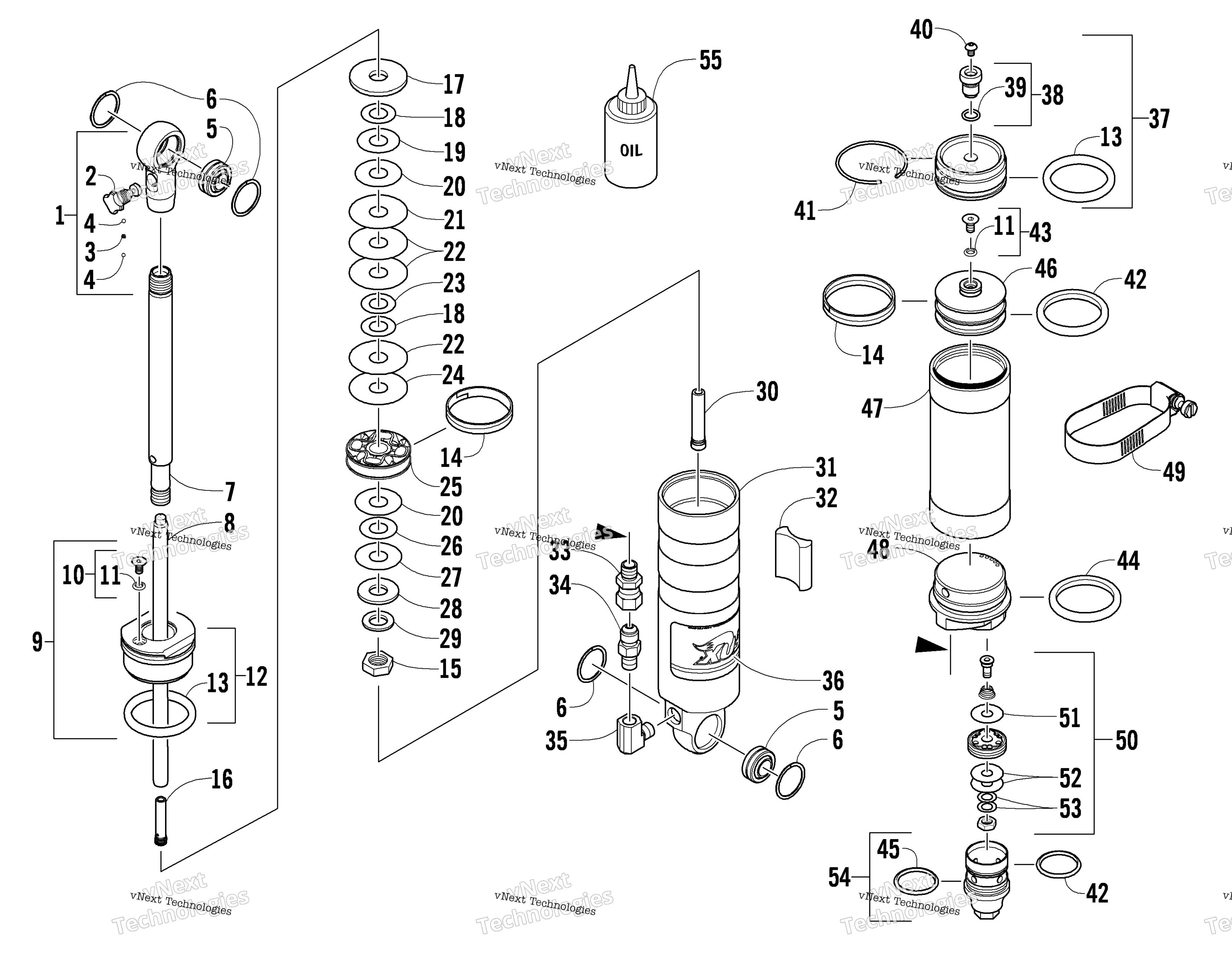 Задняя часть Suspension Rear Arm Shock Absorber