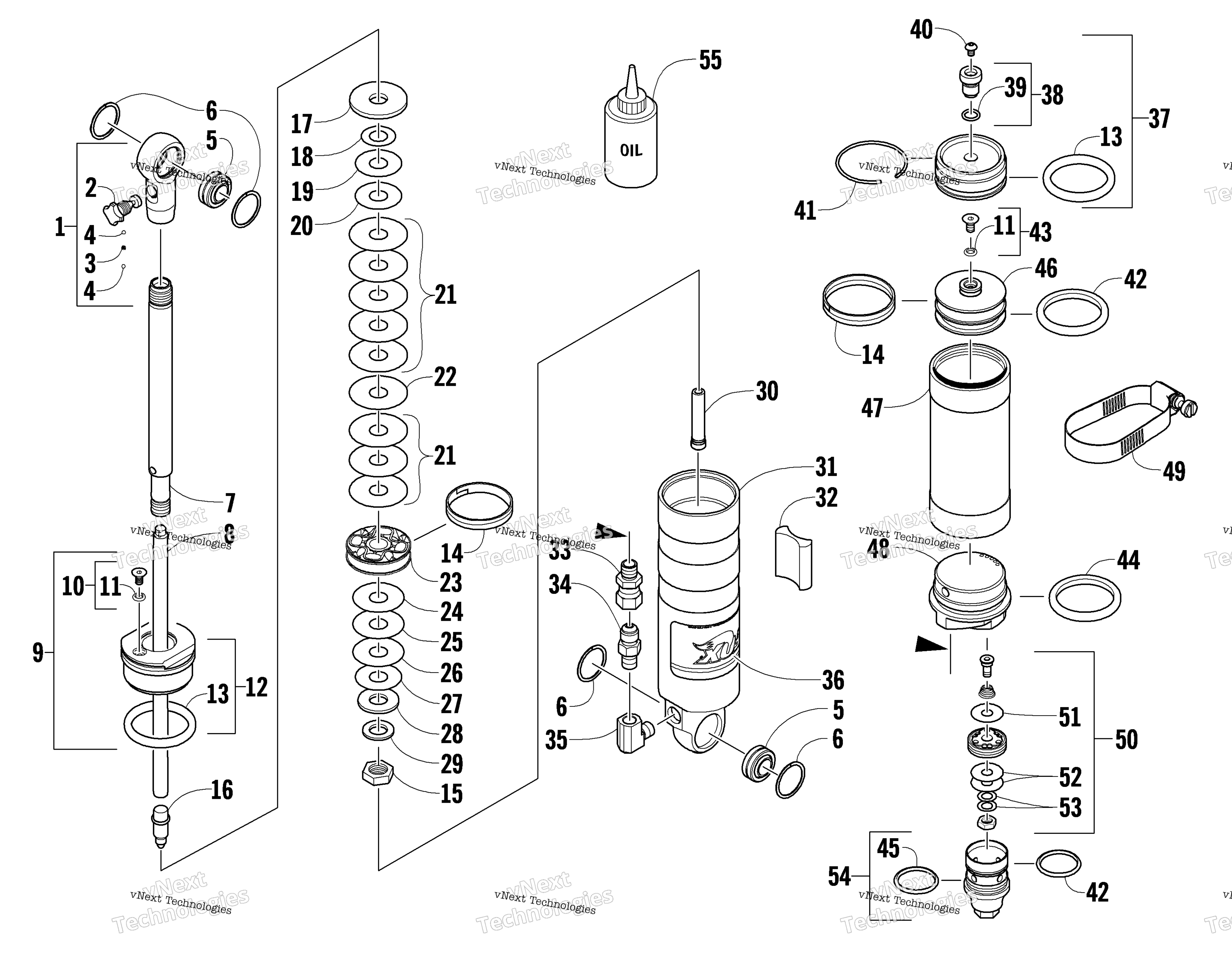 Задняя часть Suspension Rear Arm Shock Absorber