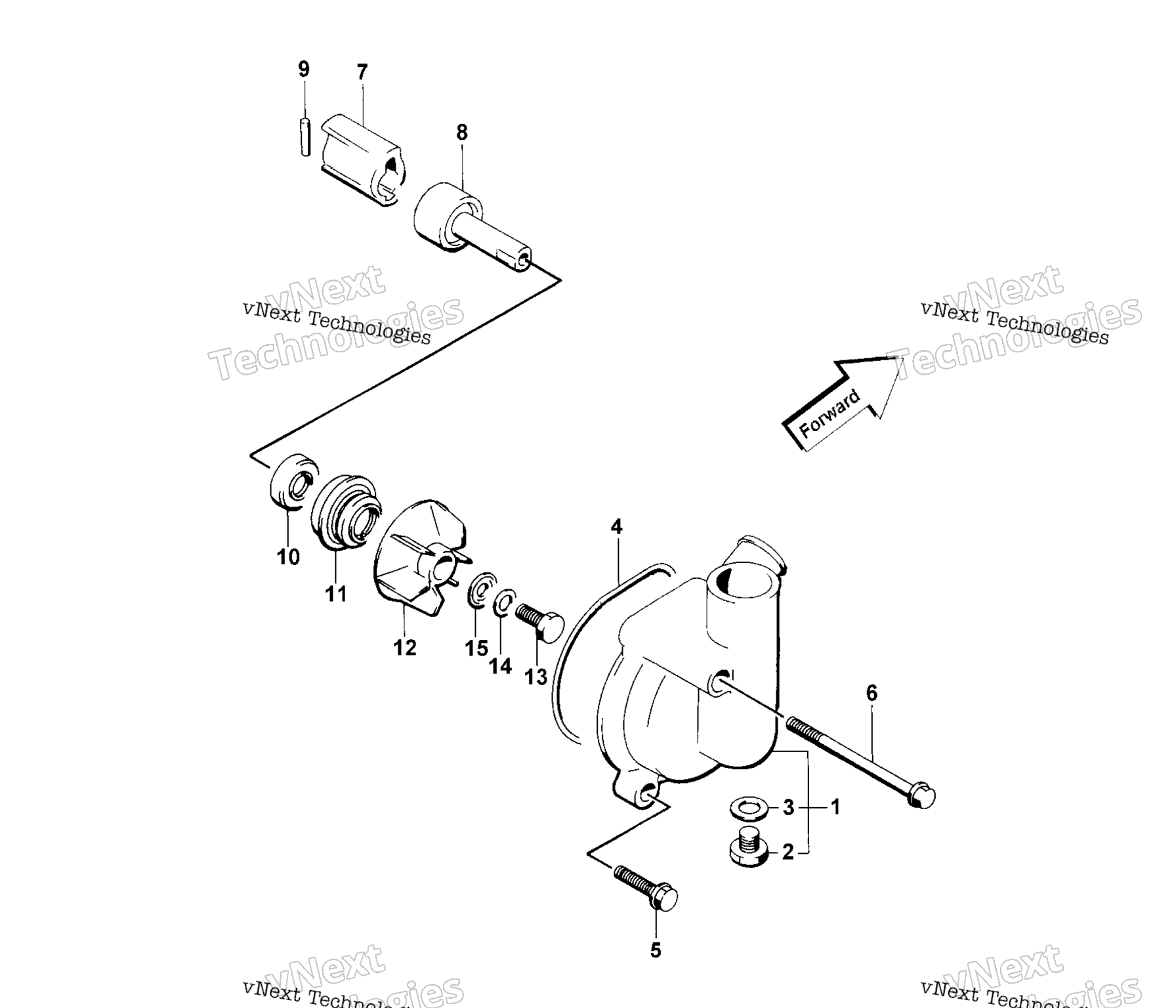 Система охлаждения Pump Assembly