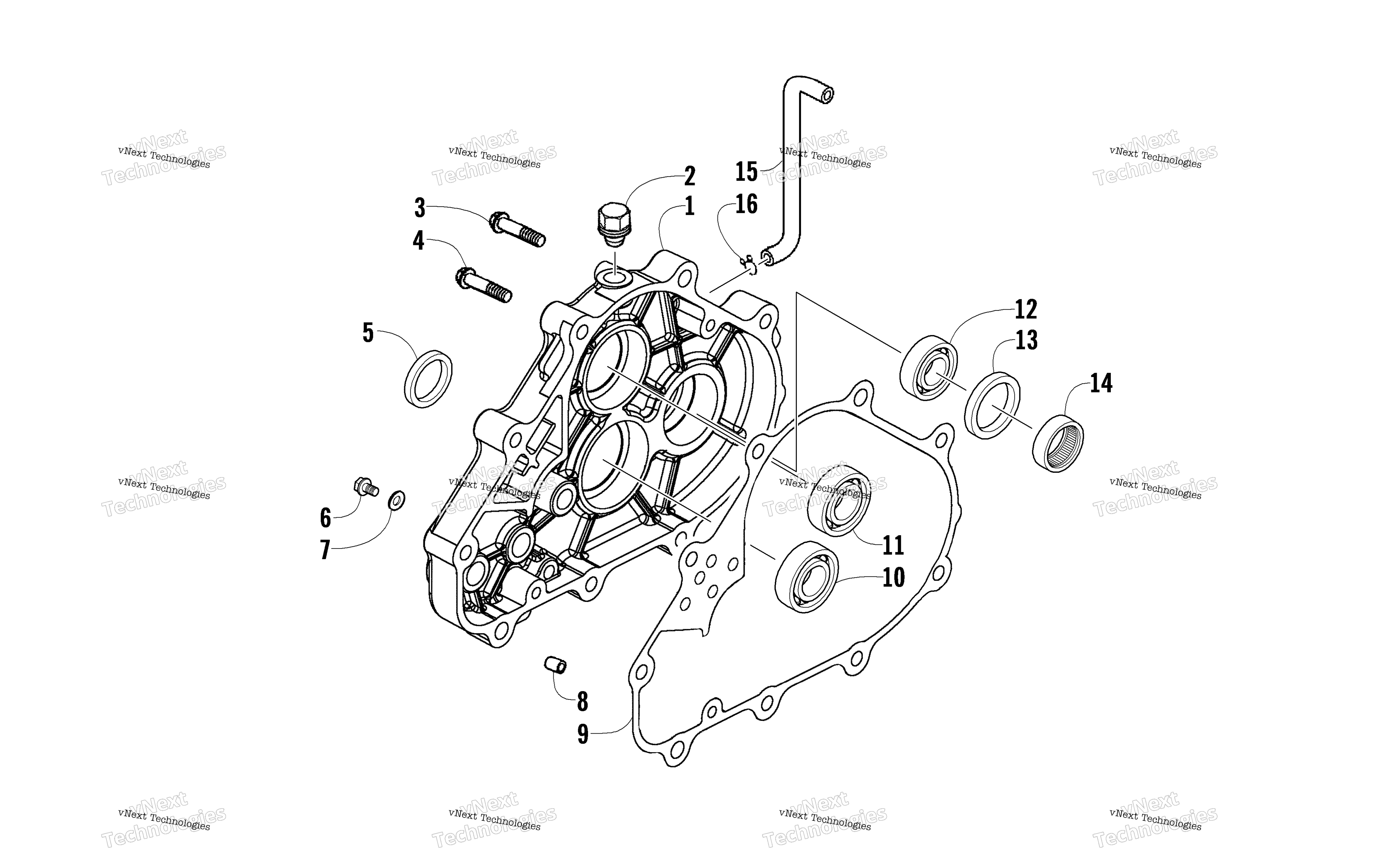 Трансмиссия Case Assembly