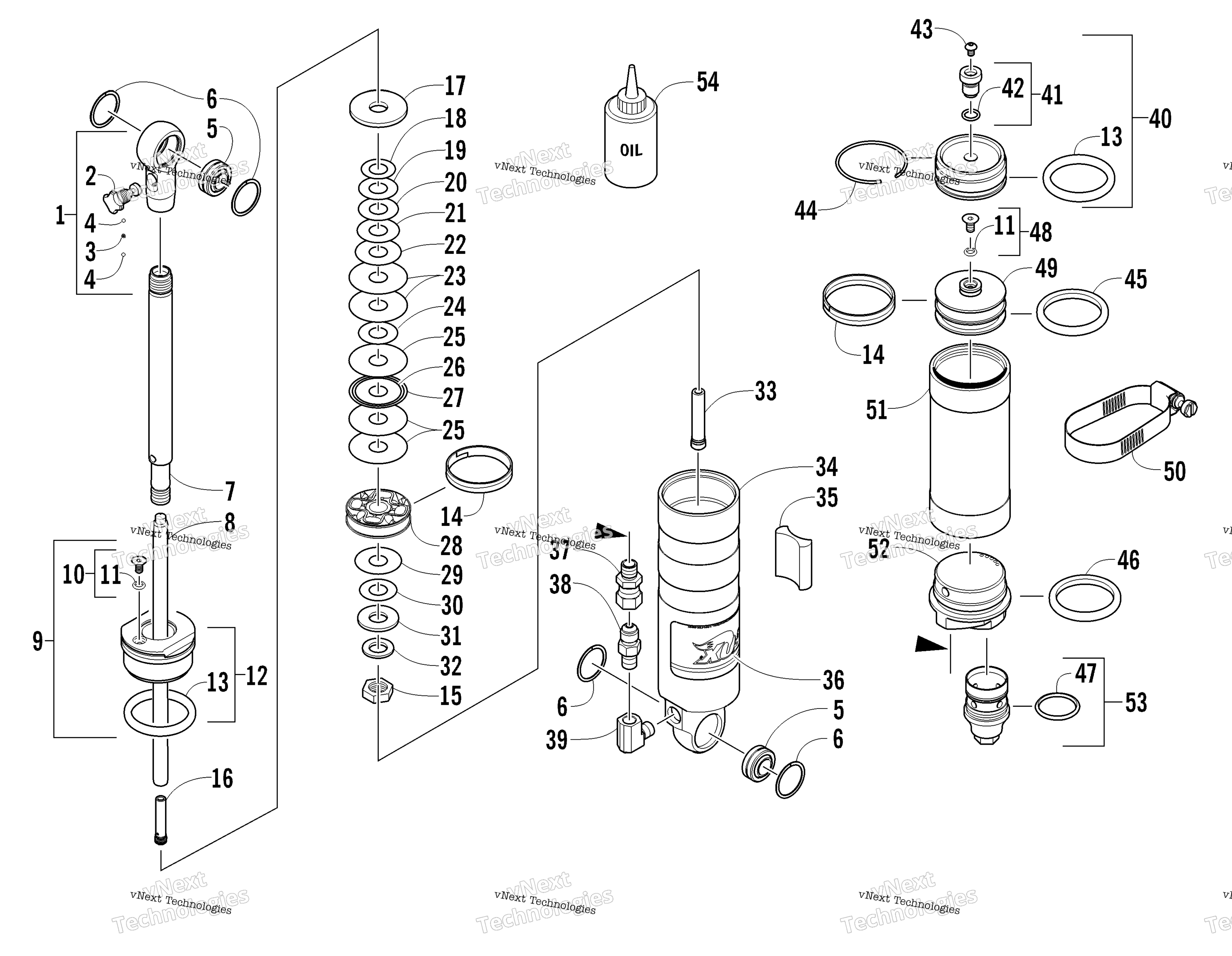 Задняя часть Suspension Rear Arm Shock Absorber