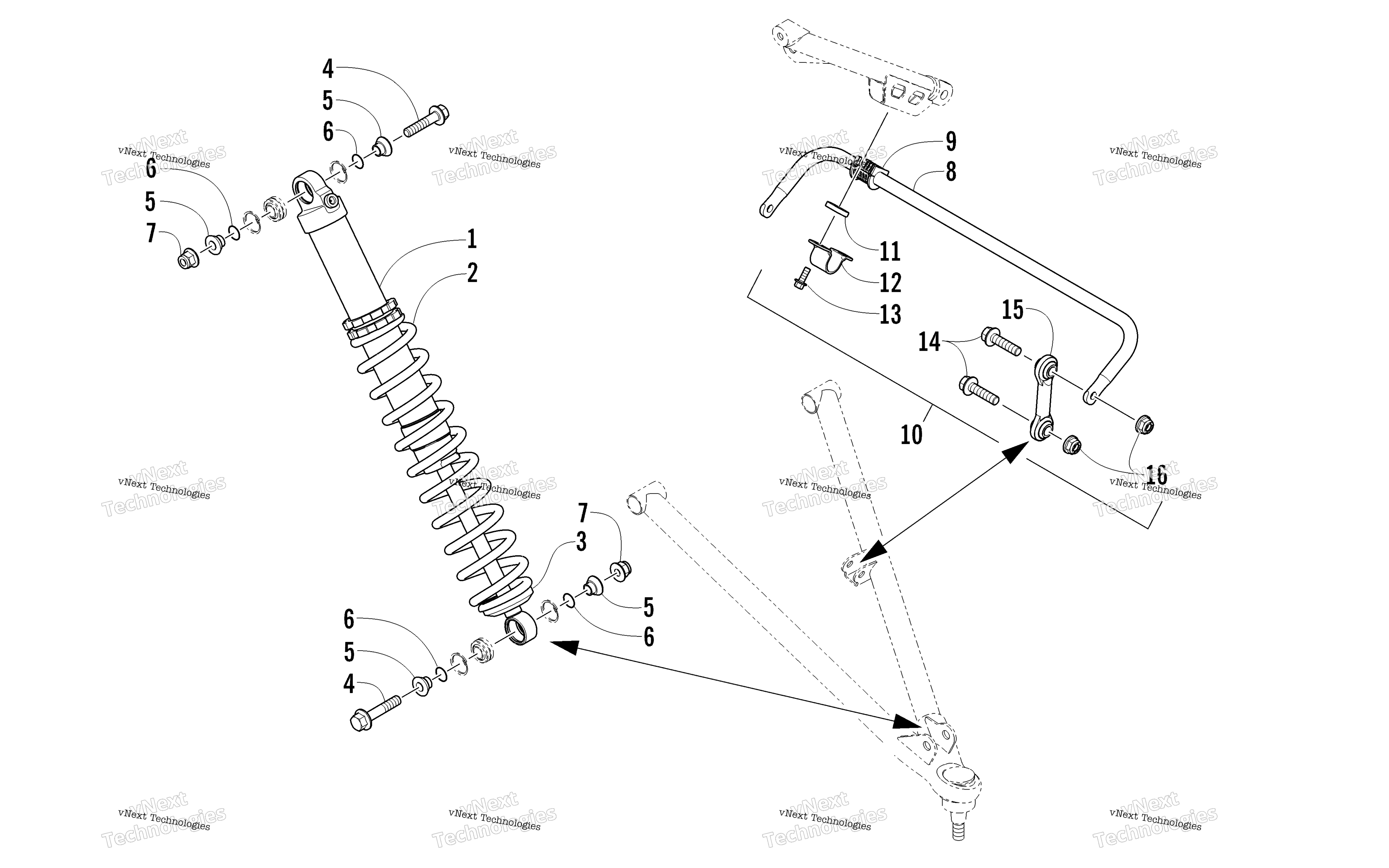Амортизатор Absorber And Sway Bar Assembly