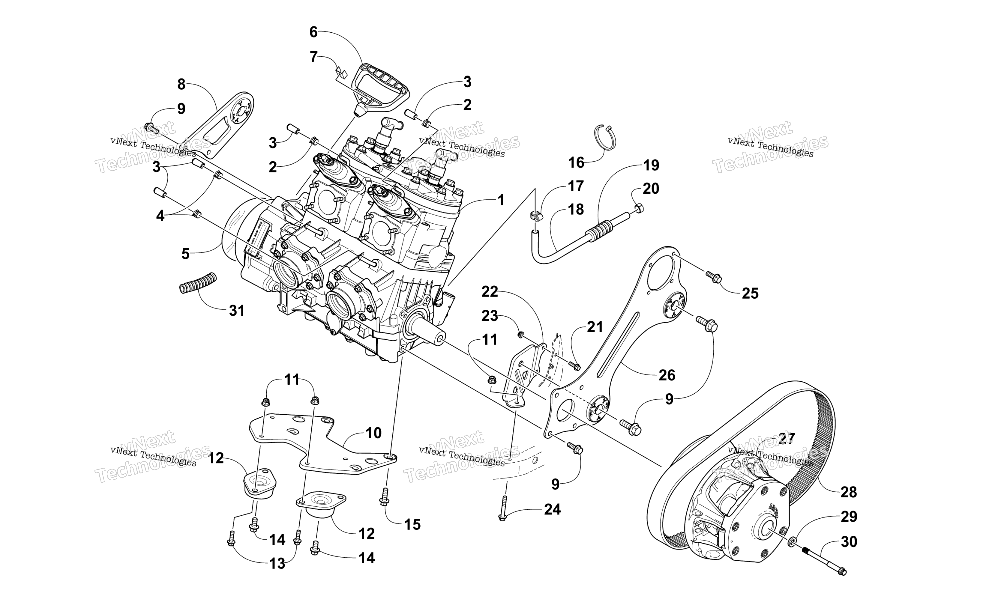 Двигатель And Related Parts