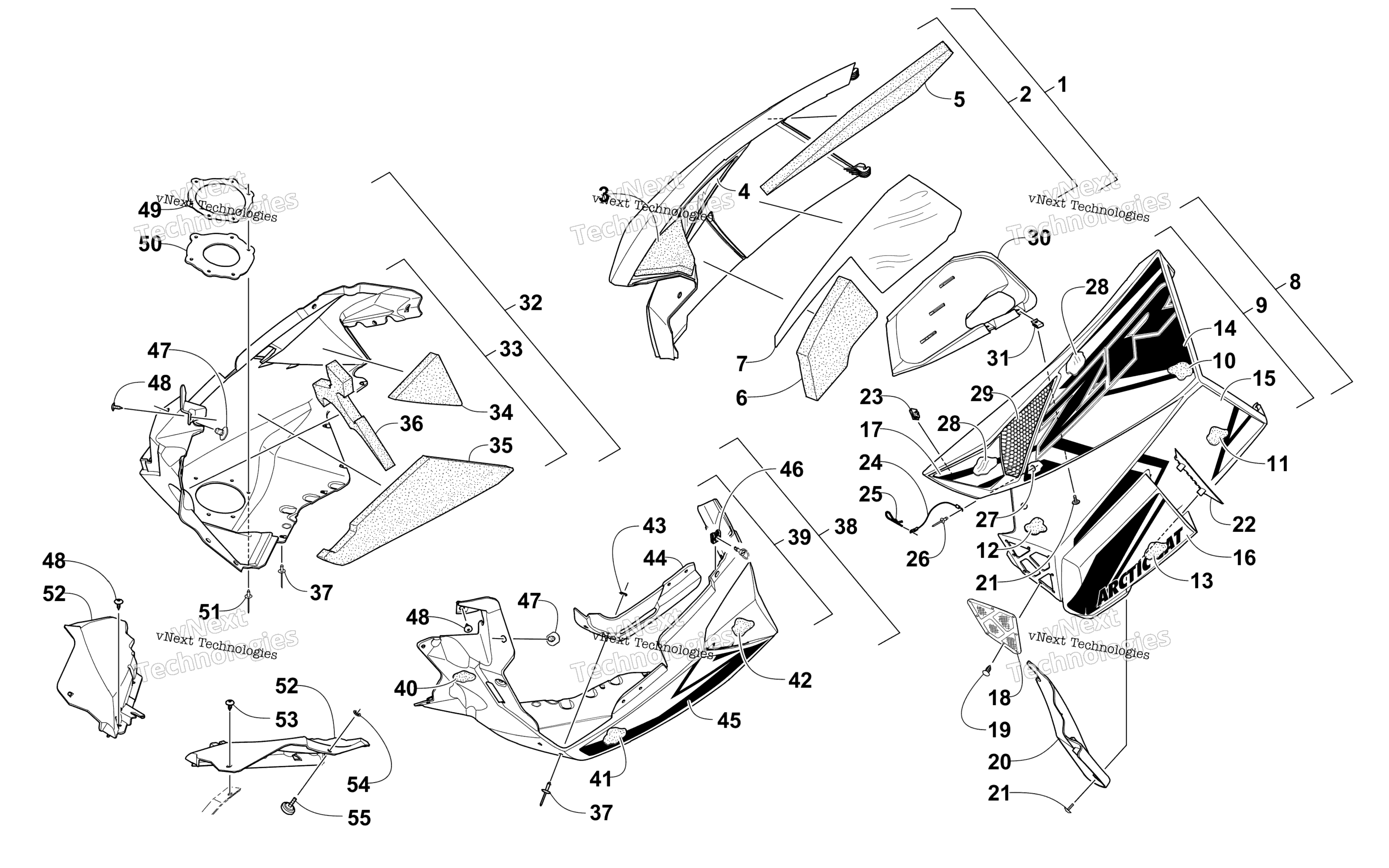 Skid Plate и Side панель узел