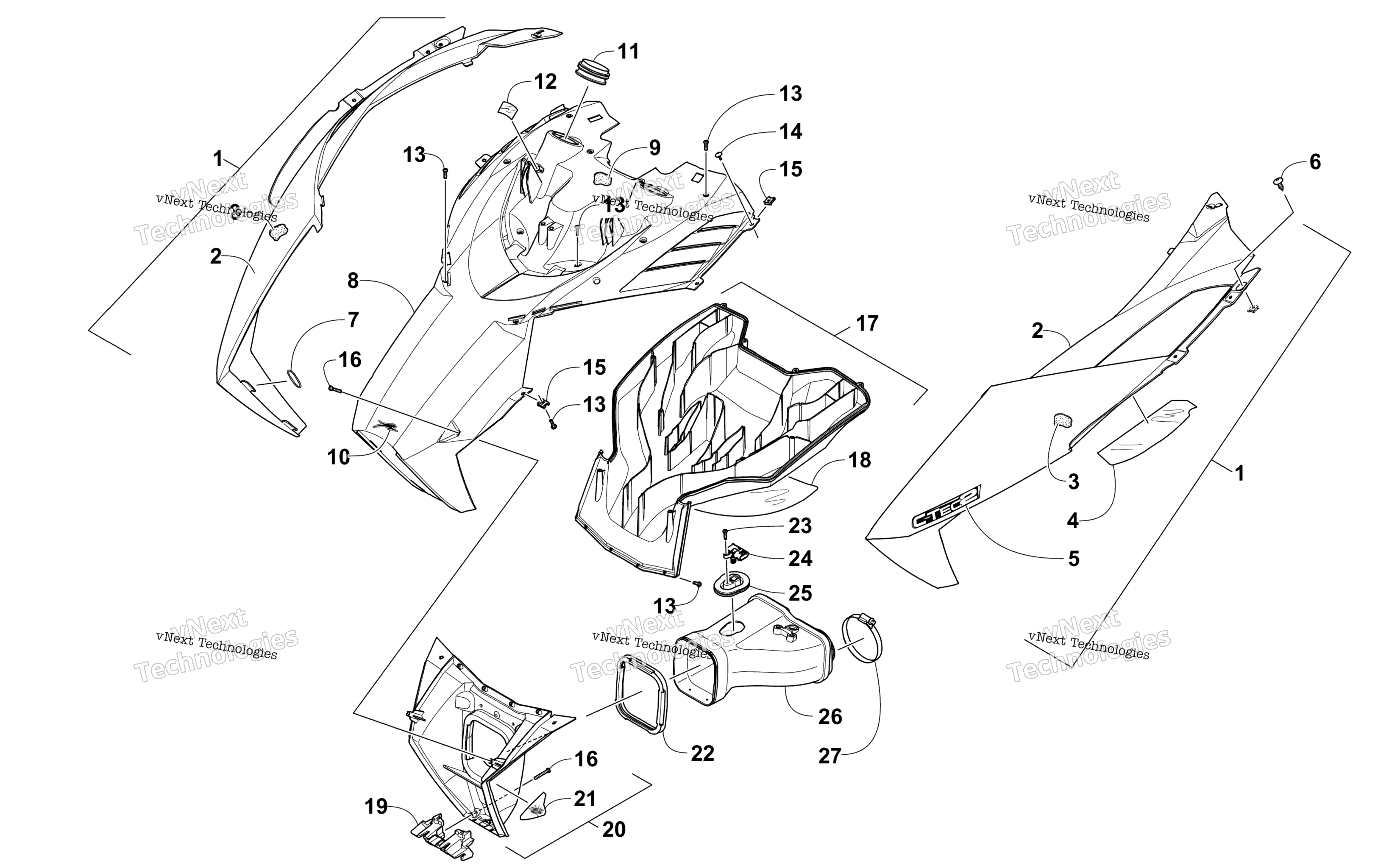 Капот And Air Intake Assembly